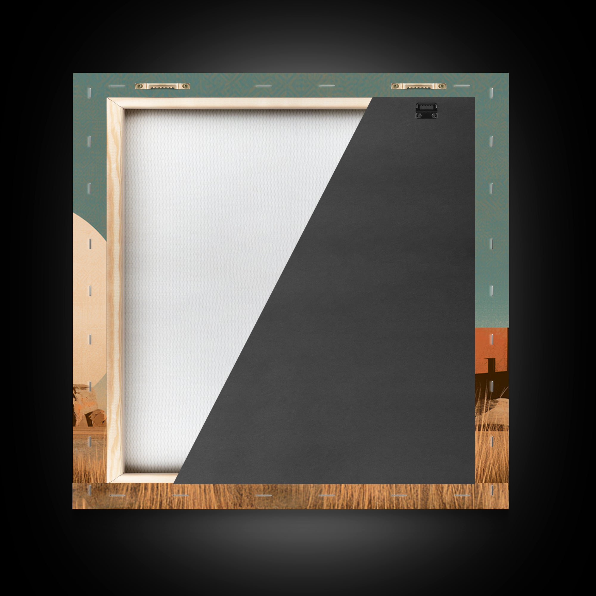 Minimal Beige Sun Framed Canvas Print, Desert Art, Gallery Decor, Southwestern Decor, Oil Painting, Desert, Home Decor, DES-1x1-70