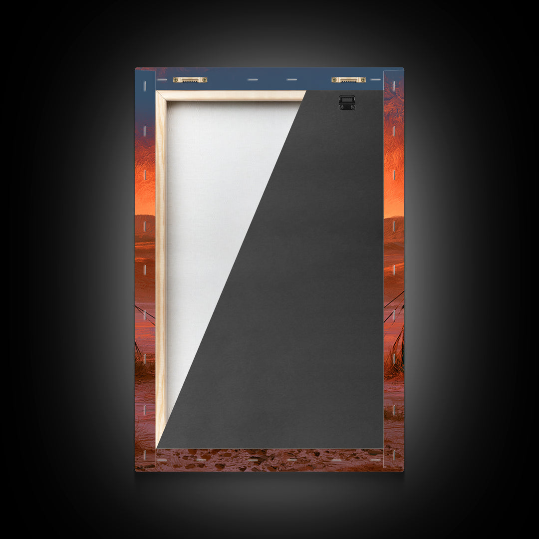 Moroccan Desert Tent Framed Canvas Print, Desert Art, Boho, Southwestern Decor, Desert, Mountain Wall Art, Landscape Wall Art, DES-2x3-19