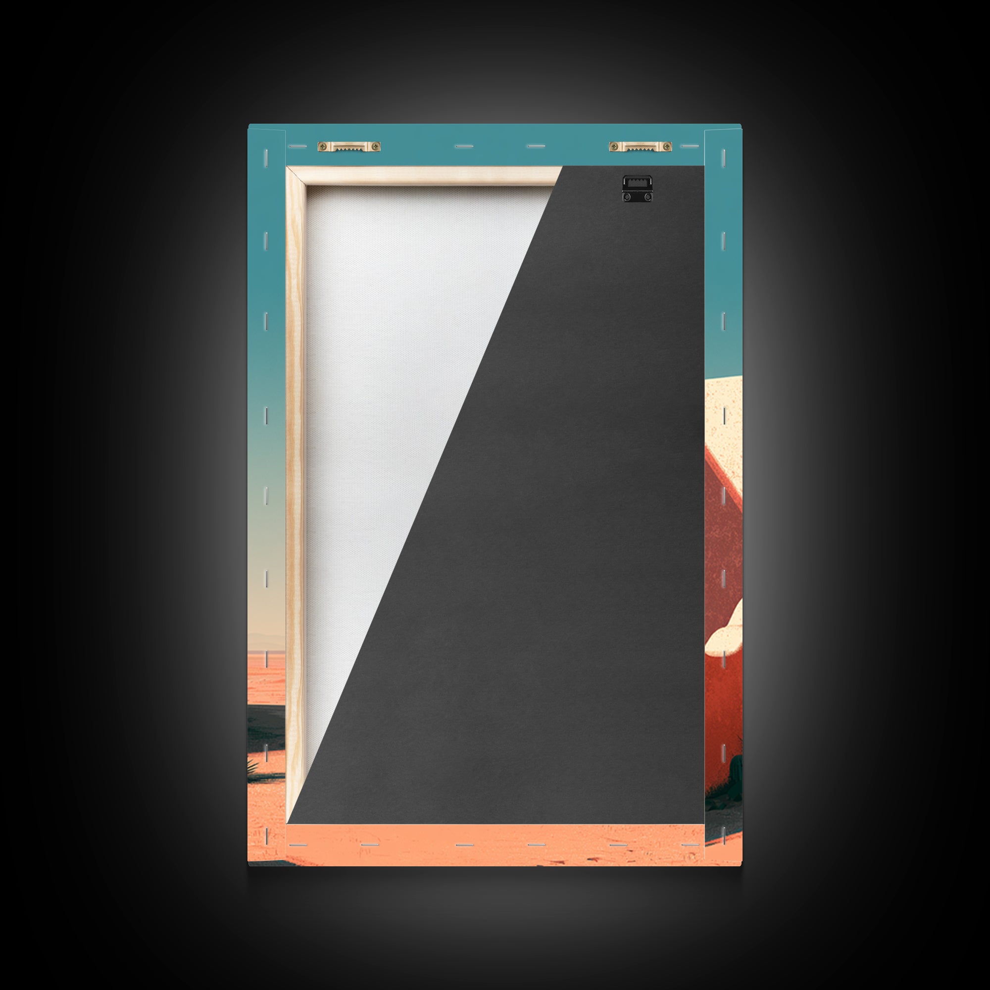 Adobe Doorway with Turquoise Shadow Canvas Print, Desert Art, Landscape Wall Art, Southwestern Decor, Fine Art, Desert, DES-2x3-61