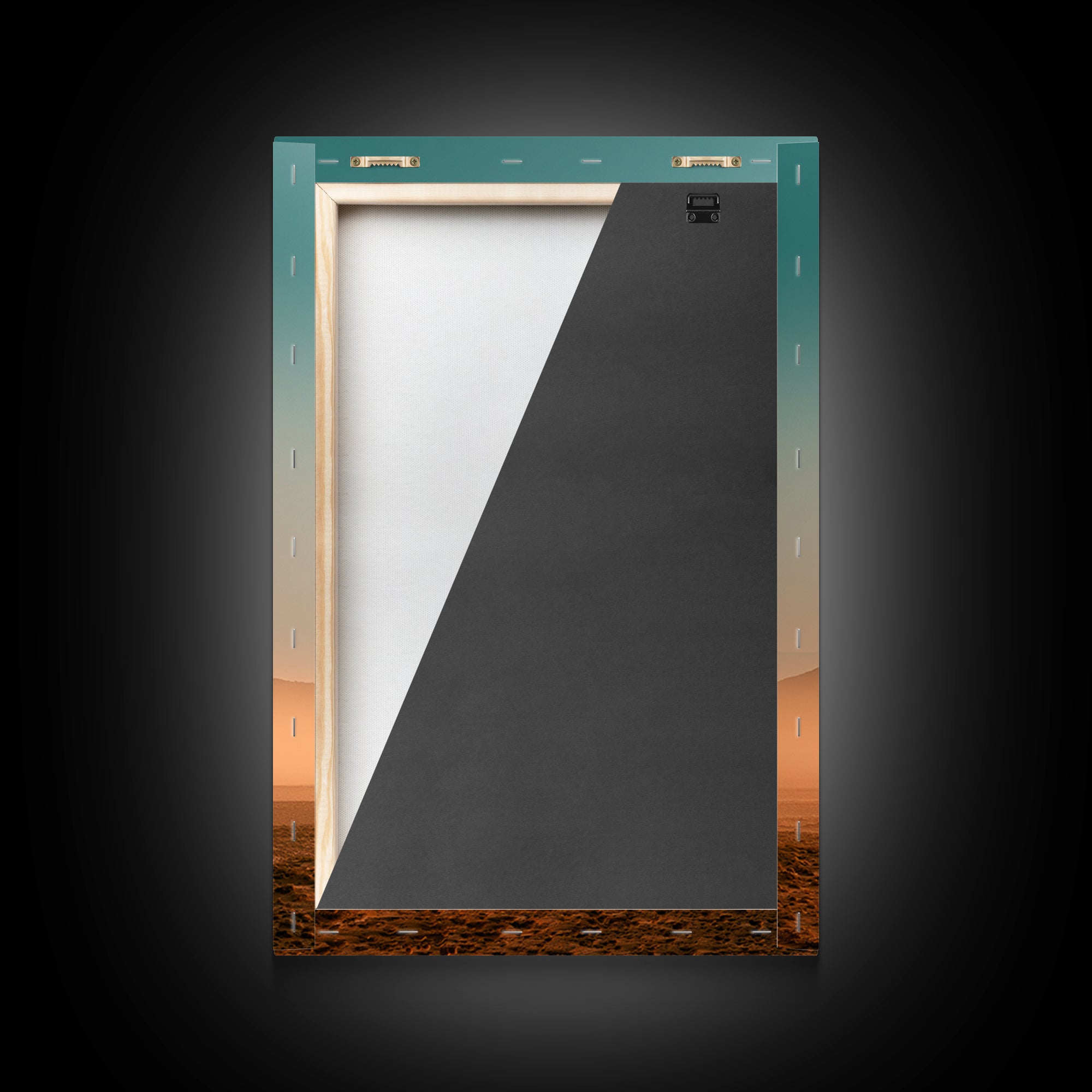 Monument Valley Silhouette Canvas Print, Desert Art, Landscape Art, Southwestern Decor, Oil Painting, Desert, Art Print, DES-2x3-65