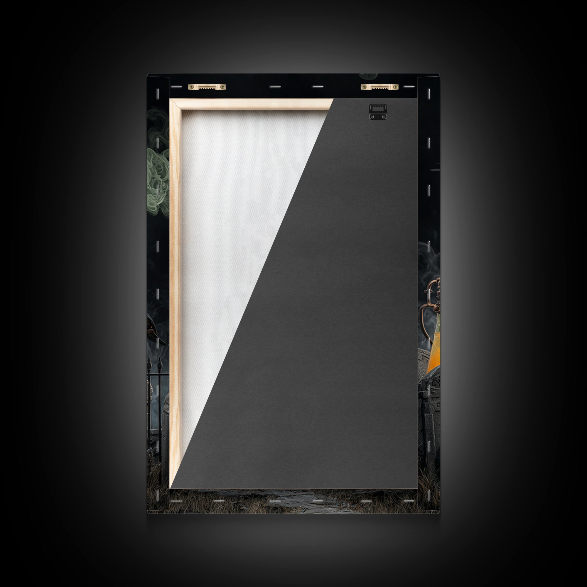 The Mad Alchemist, Vertical Wall Art, Macabre Wall Art, Framed Canvas Print, Halloween Wall Decor, Gothic Home Decor, Spooky Wall Decor