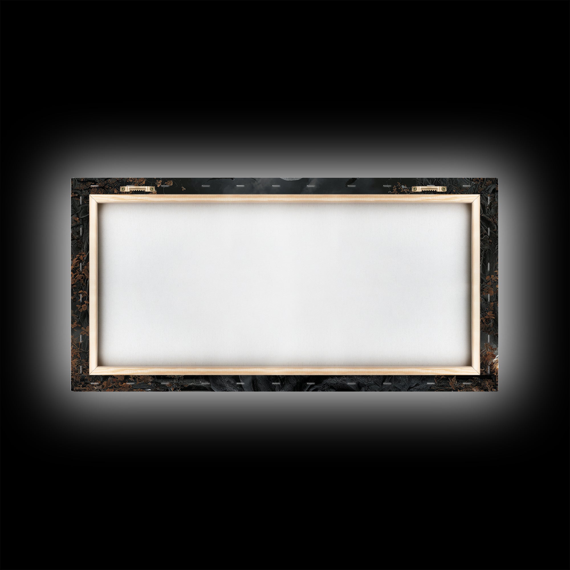 The Midnight Fortune Teller, Wide Panoramic Art, Macabre Wall Art, Framed Canvas Print, Halloween Wall Decor, Gothic Home Decor