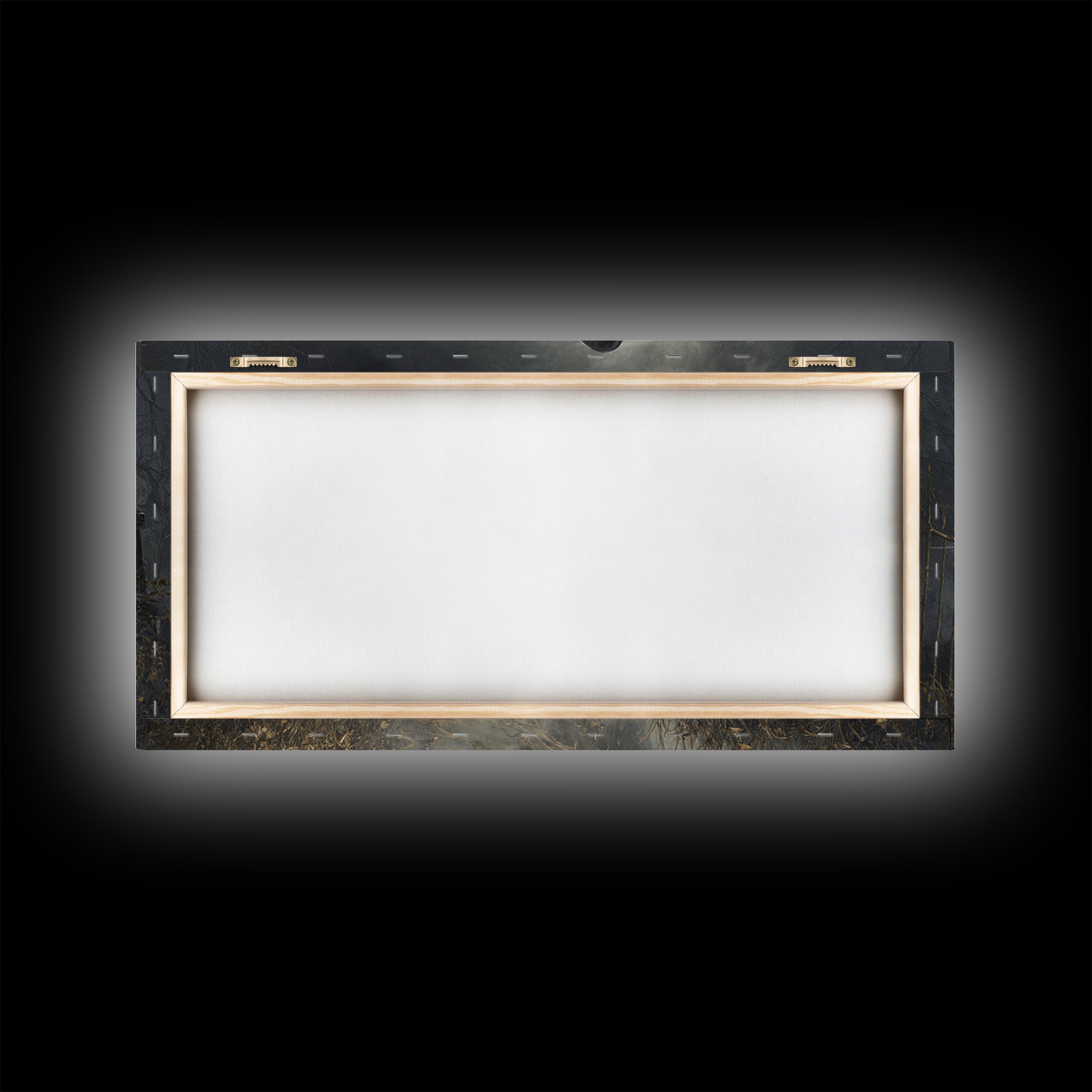 The Tattered Wraith, Wide Panoramic Art, Haunted Gothic Art, Framed Canvas Print, Halloween Wall Decor, Gothic Home Decor