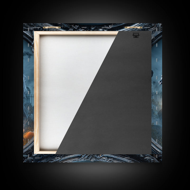 The Mirror Spirit, Square Wall Art, Dark Halloween Decor, Canvas Print, Halloween Wall Decor, Gothic Home Decor, Spooky Wall Decor
