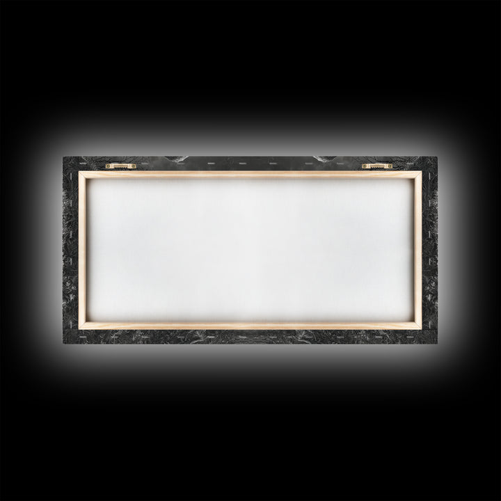The Mirror Spirit, Wide Panoramic Art, Spooky Home Decor, Canvas Print, Halloween Wall Decor, Gothic Home Decor, Collectible Wall Decor