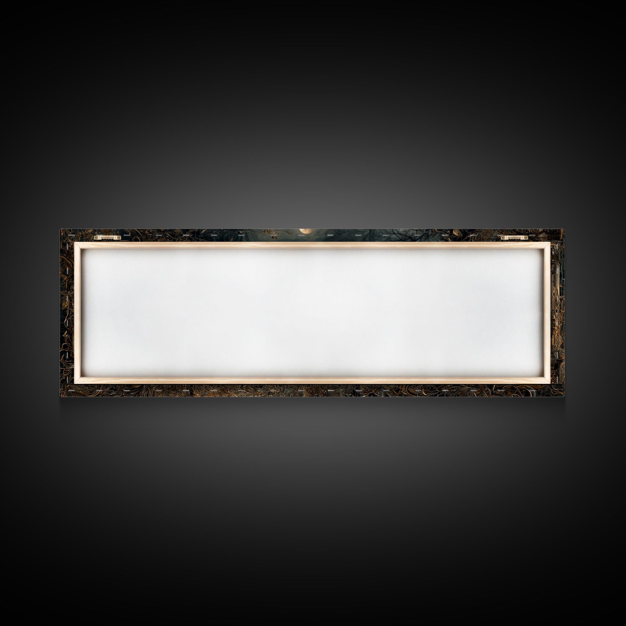The Mirror Spirit, Extra Wide Wall Art, Dark Halloween Decor, Canvas Print, Halloween Wall Decor, Gothic Home Decor, Dark Fantasy Art