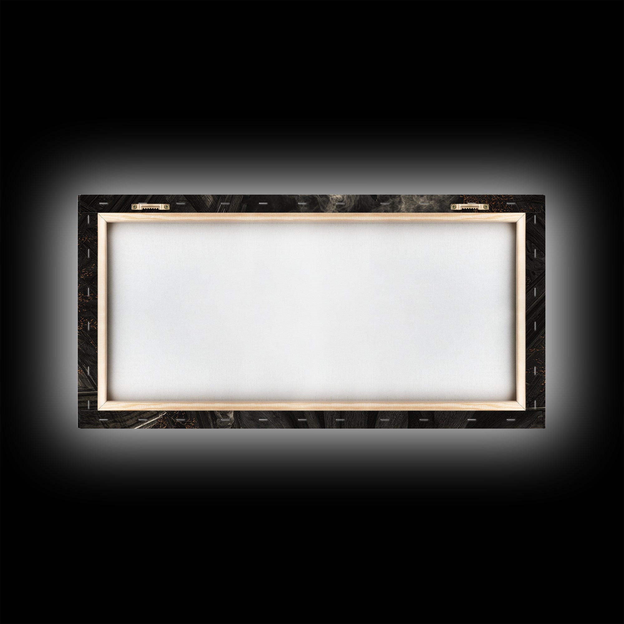 The Attic Whisperer, Wide Panoramic Art, Dark Fantasy Wall Art, Canvas Print, Halloween Wall Decor, Gothic Home Decor, Horror Wall Art