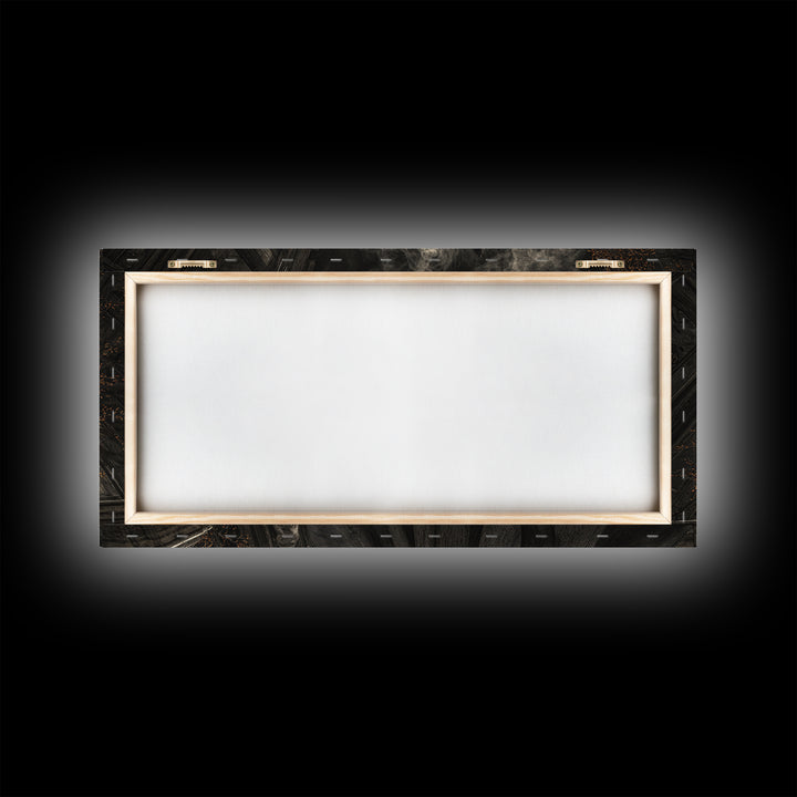 The Attic Whisperer, Wide Panoramic Art, Dark Fantasy Wall Art, Canvas Print, Halloween Wall Decor, Gothic Home Decor, Horror Wall Art