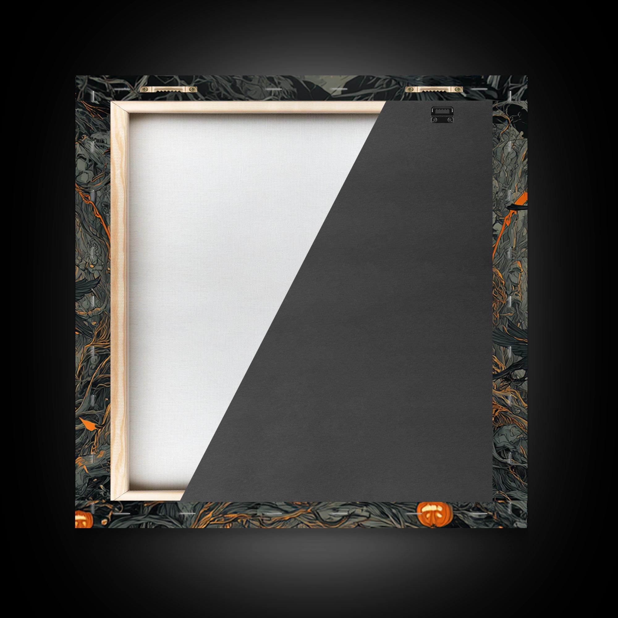 The Lantern Specter, Square Wall Art, Gothic Horror Wall Art, Framed Canvas Print, Halloween Wall Decor, Gothic Home Decor, Halloween Decor