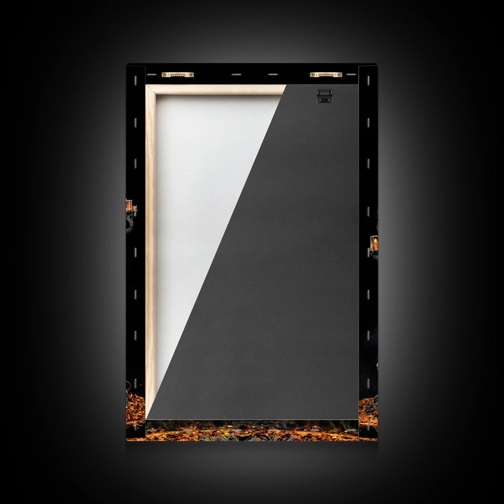The Spectral Knight, Vertical Wall Art, Macabre Wall Art, Framed Canvas Print, Halloween Wall Decor, Gothic Home Decor, Spooky Wall Decor