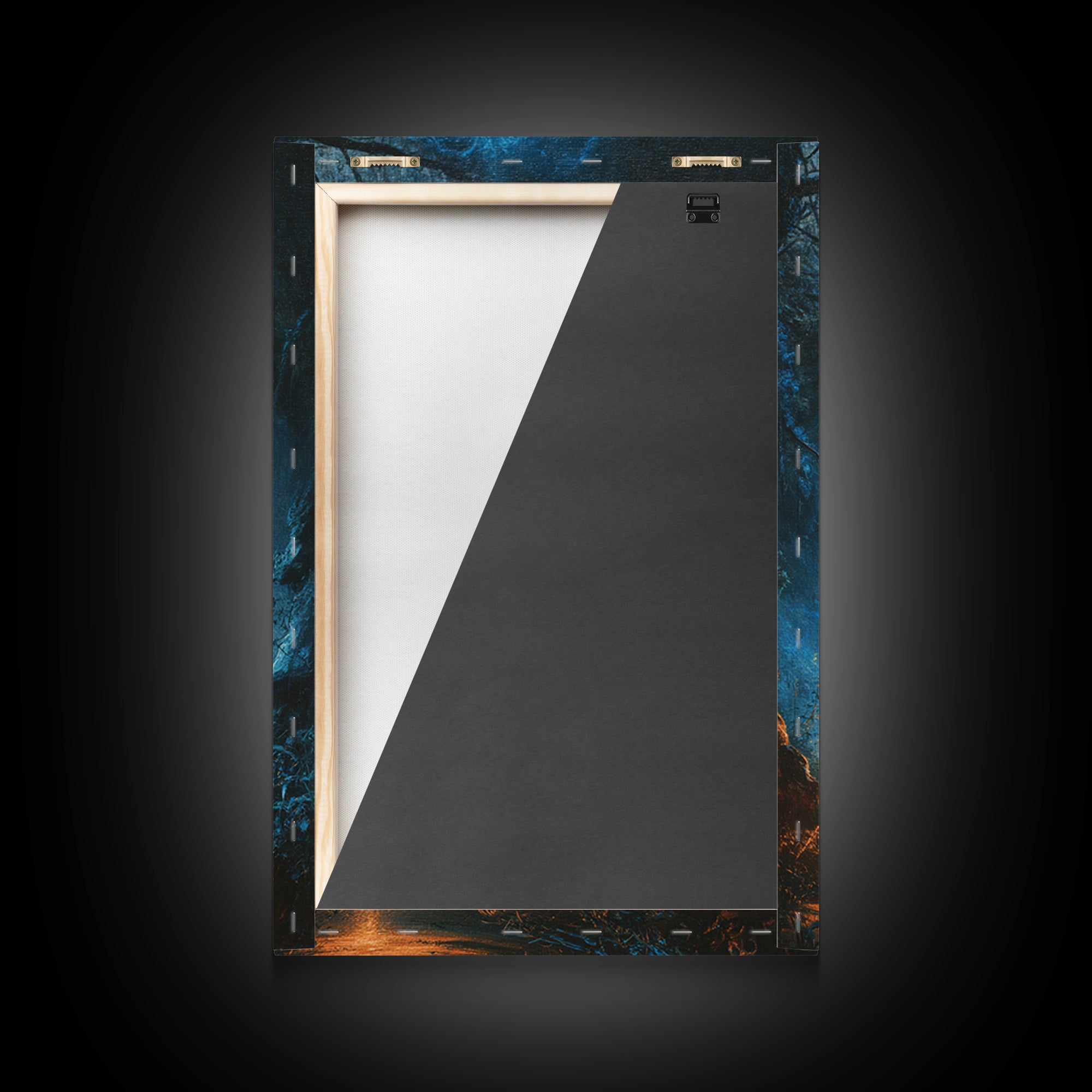 The Will-O'-The-Wisp Shepherd, Vertical Wall Art, Dark Fantasy Wall Art, Canvas Print, Halloween Wall Decor, Gothic Home Decor