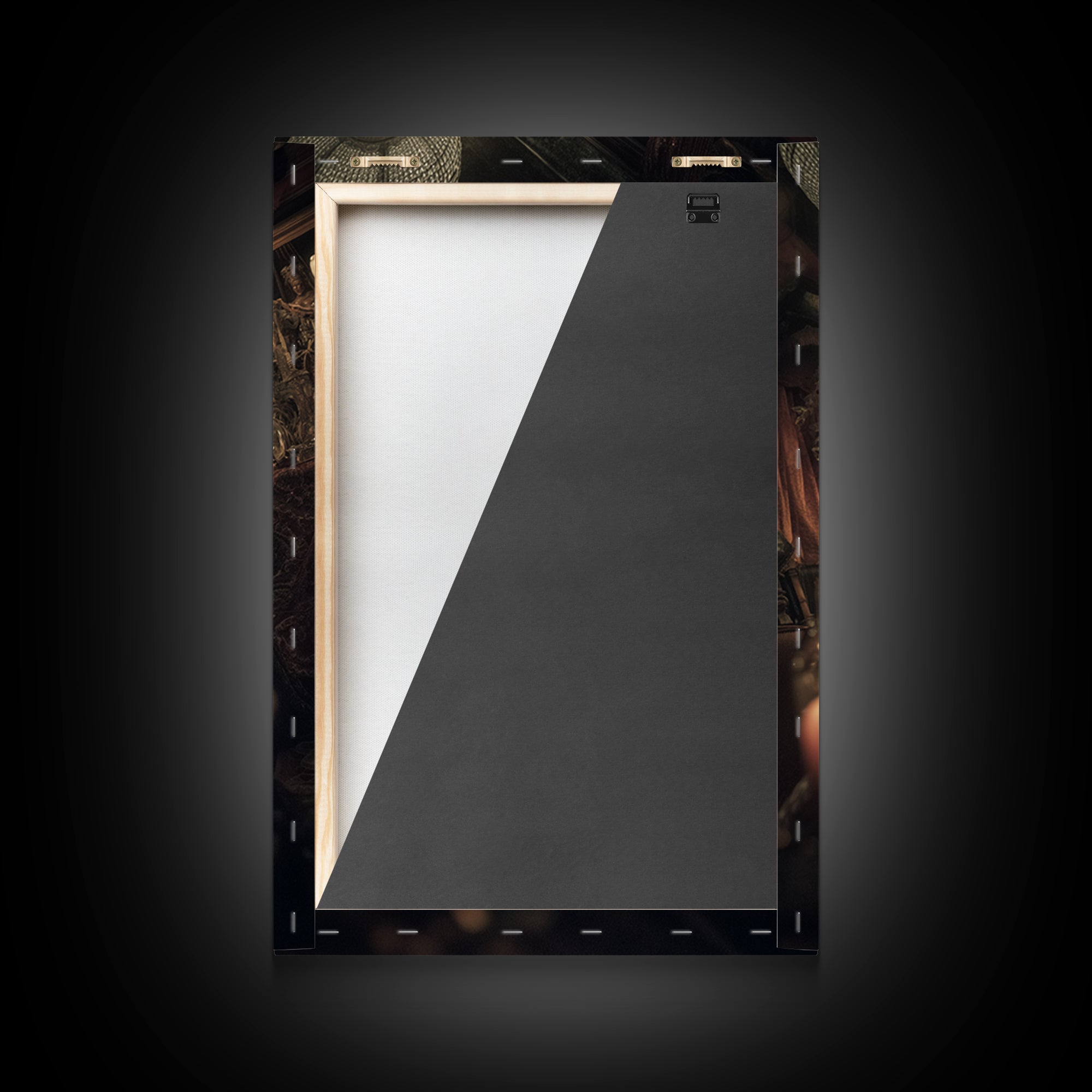 The Cave Oracle, Vertical Wall Art, Macabre Wall Art, Framed Canvas Print, Halloween Wall Decor, Gothic Home Decor, Spooky Wall Decor