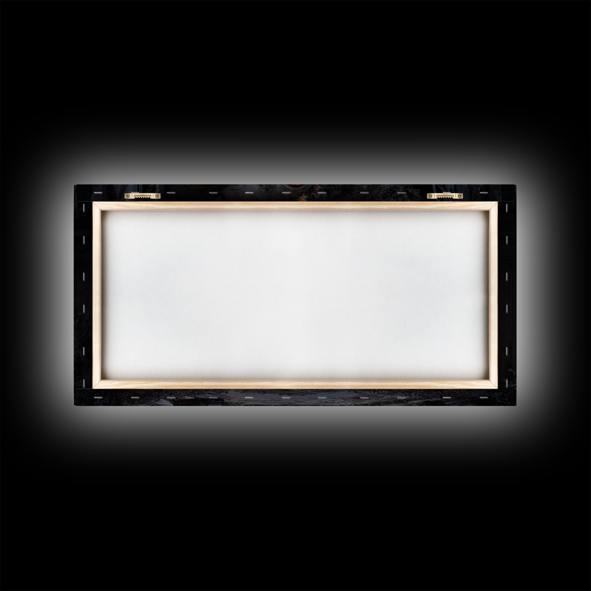 The Haunted Manor, Wide Panoramic Art, Macabre Wall Art, Framed Canvas Print, Halloween Wall Decor, Gothic Home Decor, Horror Wall Art