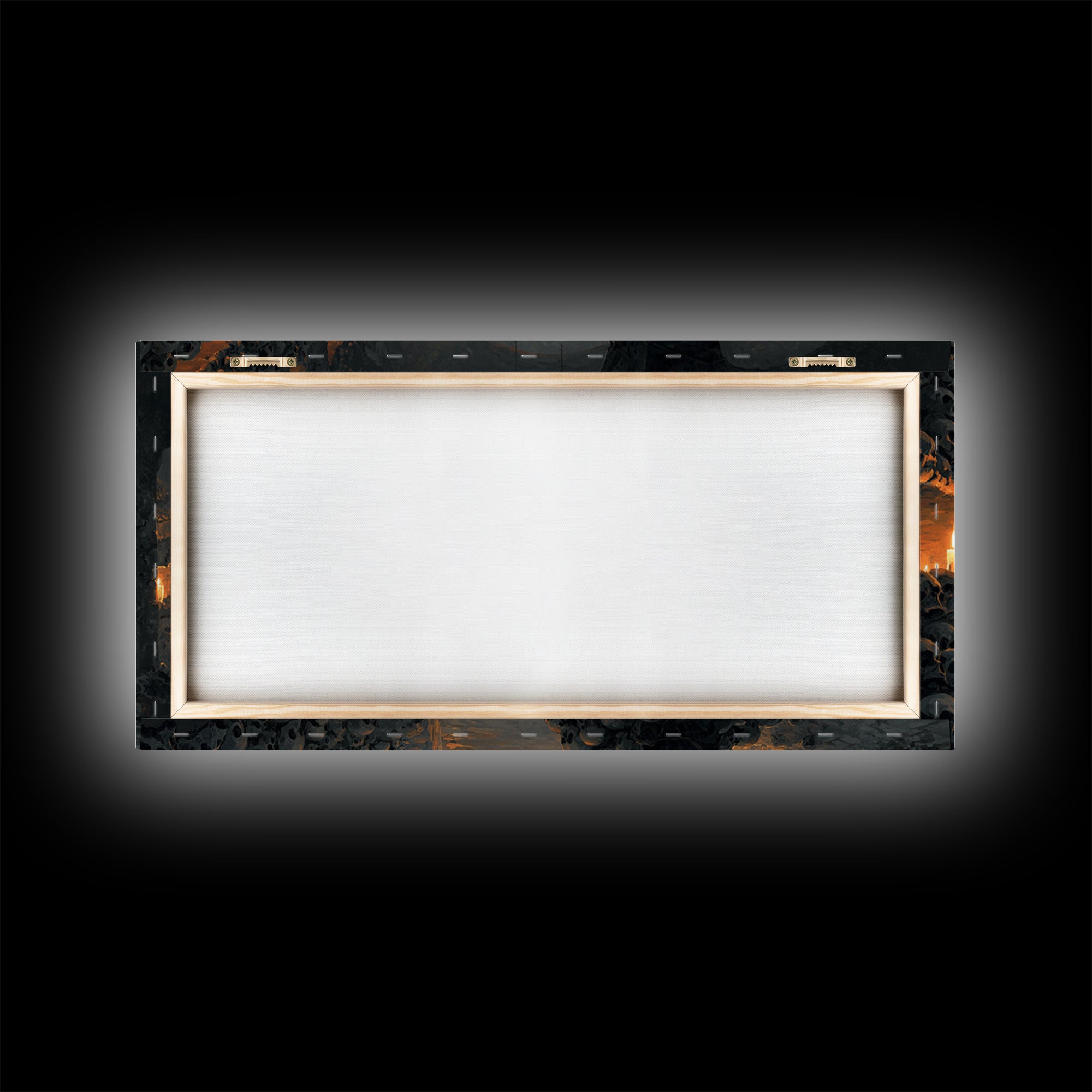 The Endless Catacombs, Wide Panoramic Art, Spooky Home Decor, Canvas Print, Halloween Wall Decor, Gothic Home Decor, Spooky Wall Decor