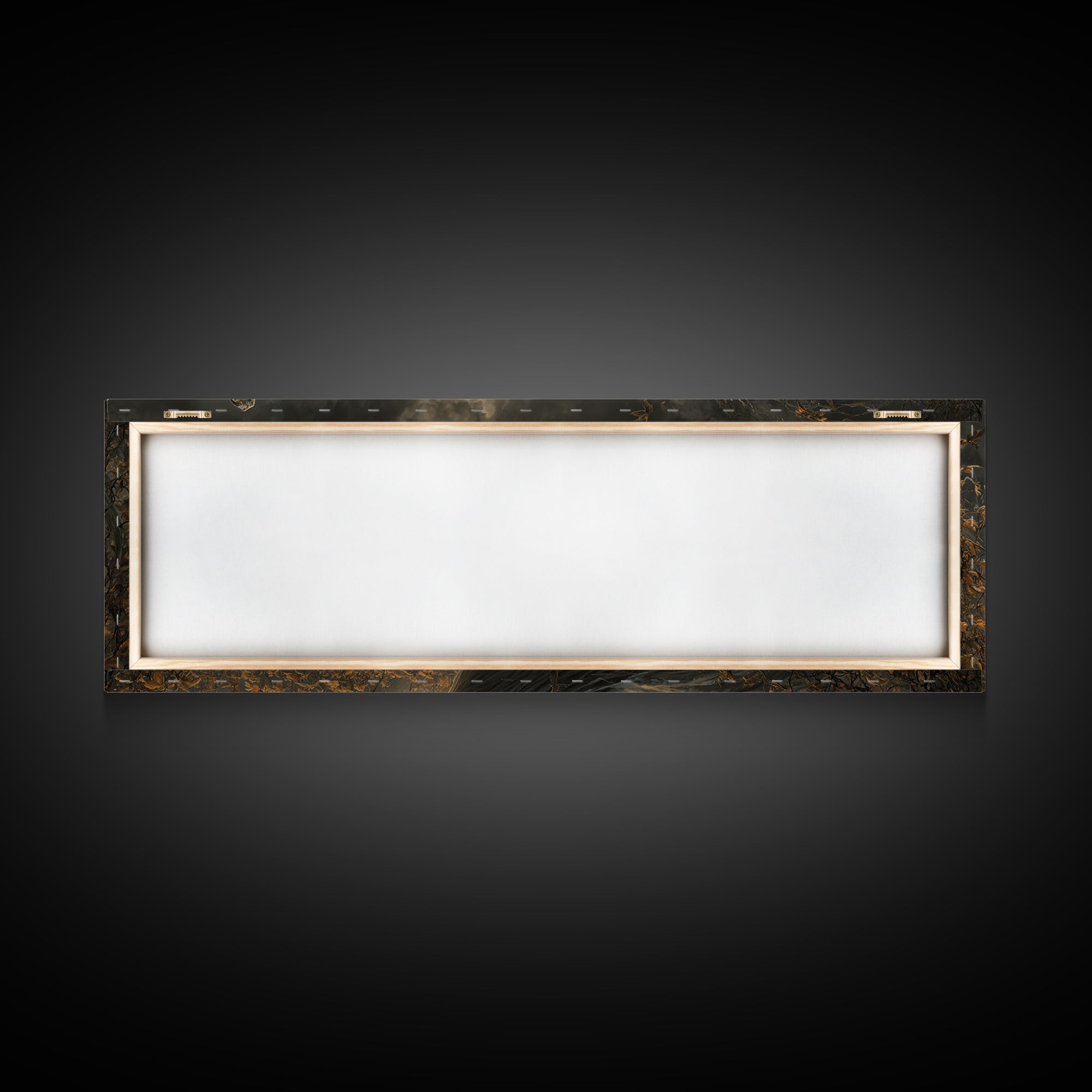 The Haunted Hayride, Extra Wide Wall Art, Macabre Wall Art, Framed Canvas Print, Halloween Wall Decor, Gothic Home Decor