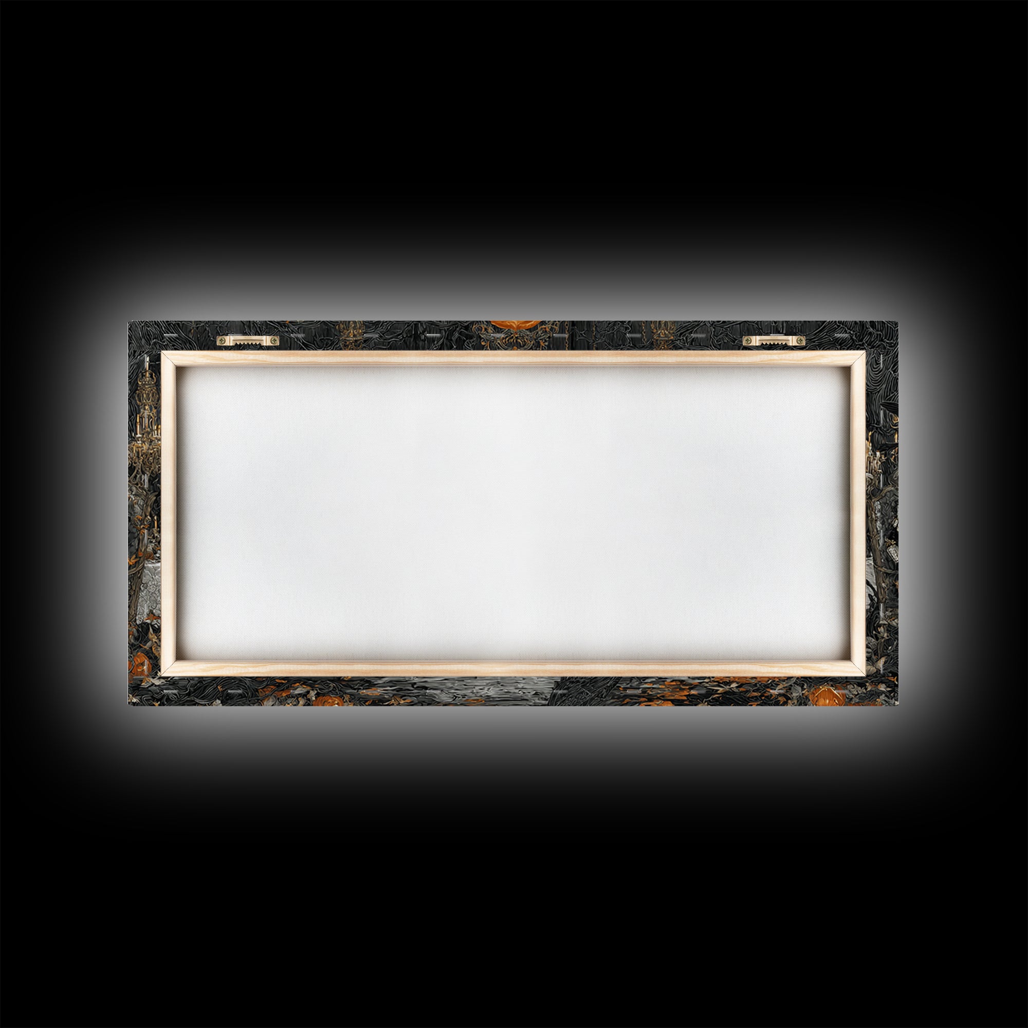 The Vampire Banquet, Wide Panoramic Art, Spooky Home Decor, Canvas Print, Halloween Wall Decor, Gothic Home Decor, Dark Fantasy Art