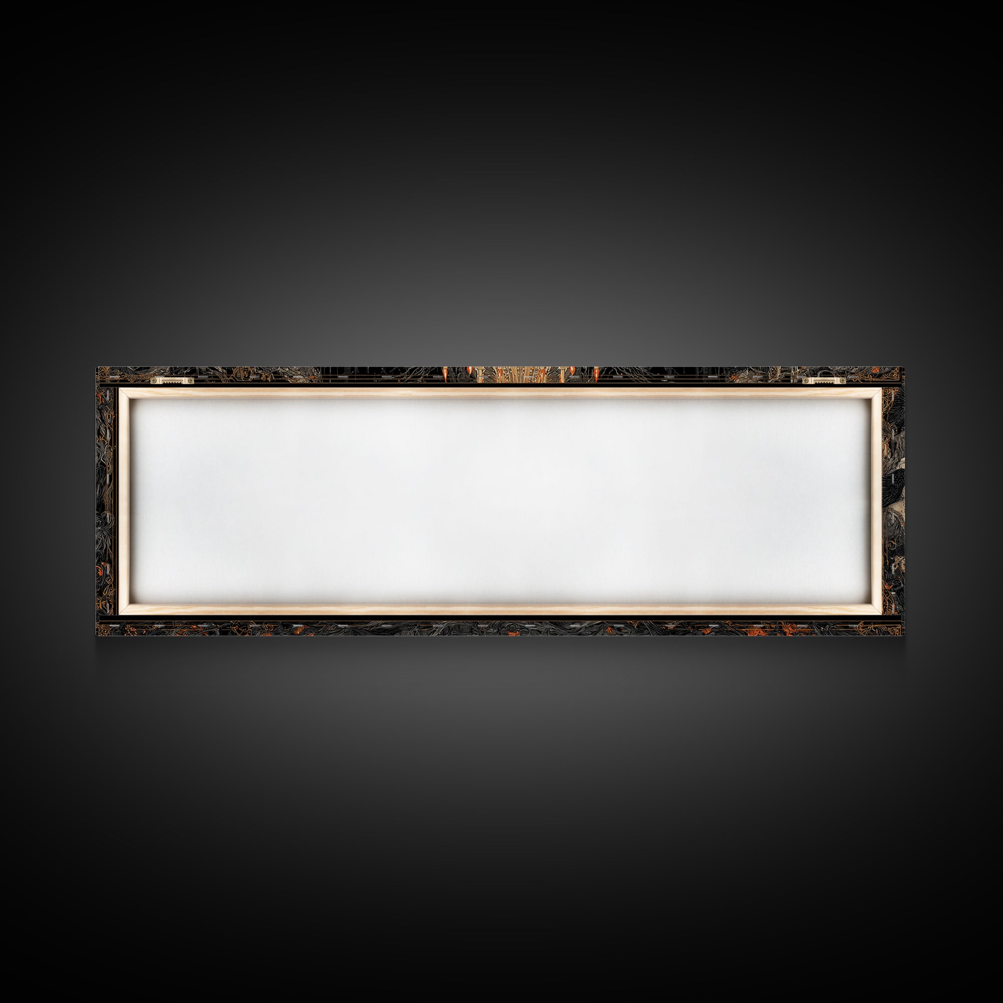The Vampire Banquet, Extra Wide Wall Art, Dark Halloween Decor, Canvas Print, Halloween Wall Decor, Gothic Home Decor, Macabre Wall Art