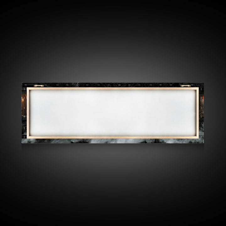 The Ghost Train Arrival, Extra Wide Wall Art, Spooky Home Decor, Canvas Print, Halloween Wall Decor, Gothic Home Decor