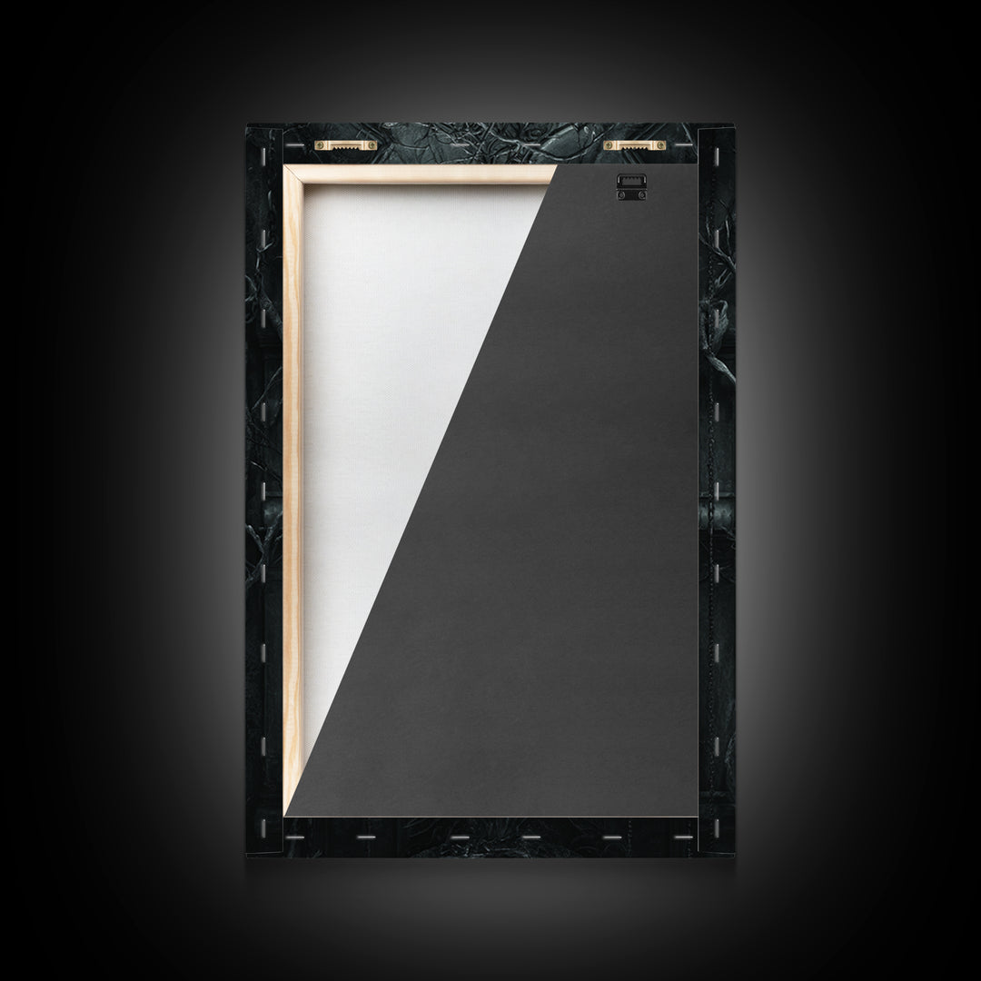The Cursed Mirror, Vertical Wall Art, Dark Halloween Decor, Canvas Print, Halloween Wall Decor, Gothic Home Decor, Collectible Wall Decor