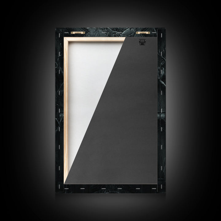 The Cursed Mirror, Vertical Wall Art, Dark Halloween Decor, Canvas Print, Halloween Wall Decor, Gothic Home Decor, Collectible Wall Decor