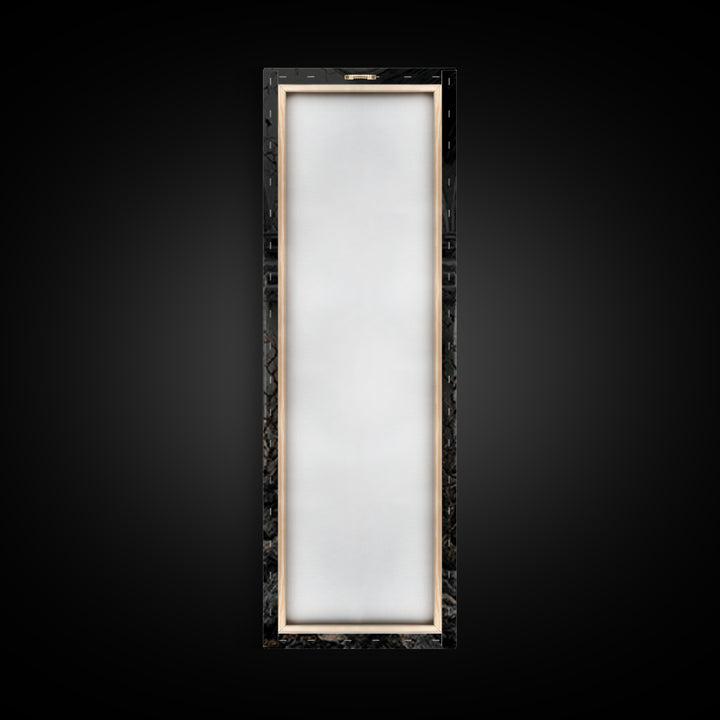 The Cursed Mirror, Tall Narrow Wall Art, Gothic Horror Wall Art, Framed Canvas Print, Halloween Wall Decor, Gothic Home Decor