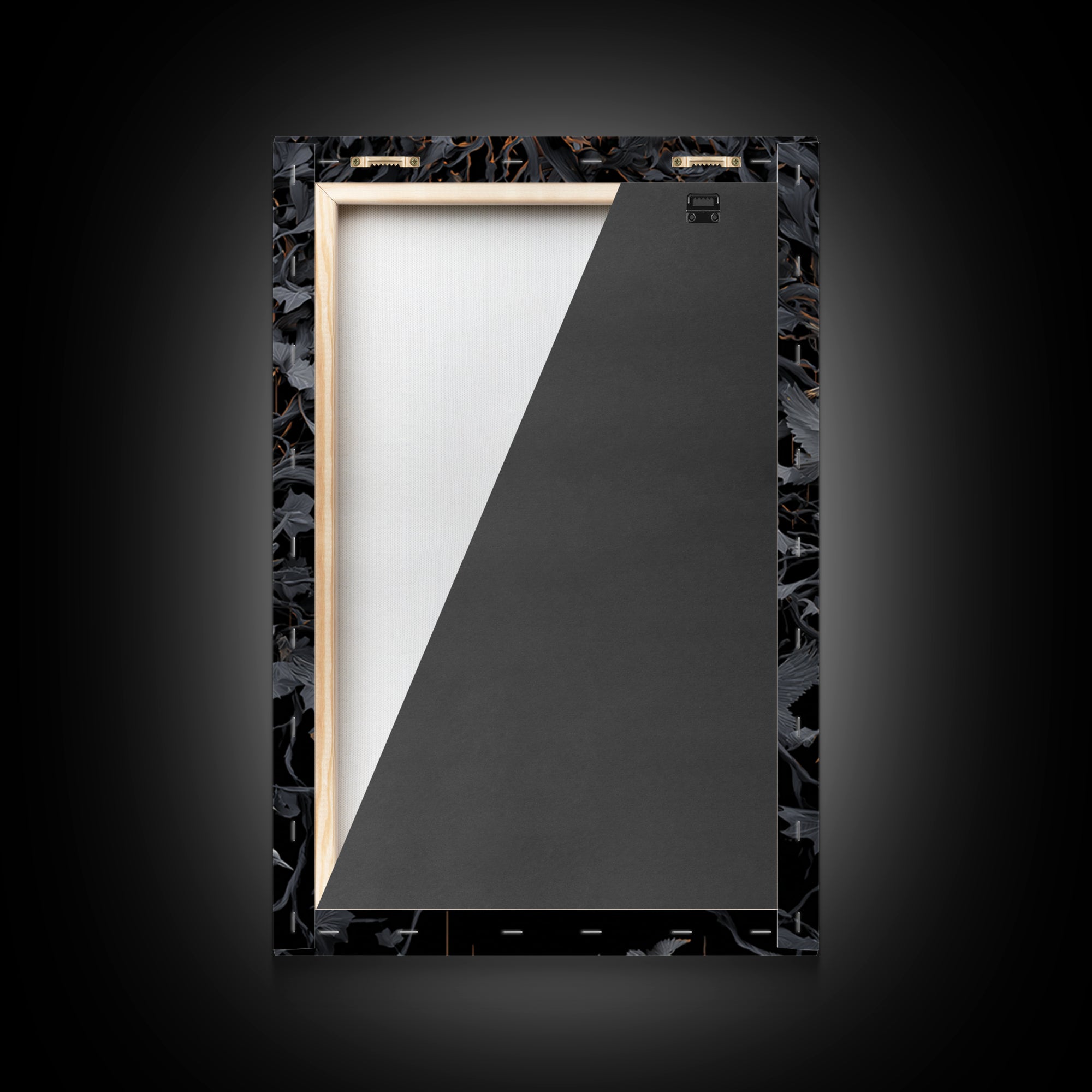 The Cracked Porcelain Mask, Vertical Wall Art, Dark Halloween Decor, Canvas Print, Halloween Wall Decor, Gothic Home Decor