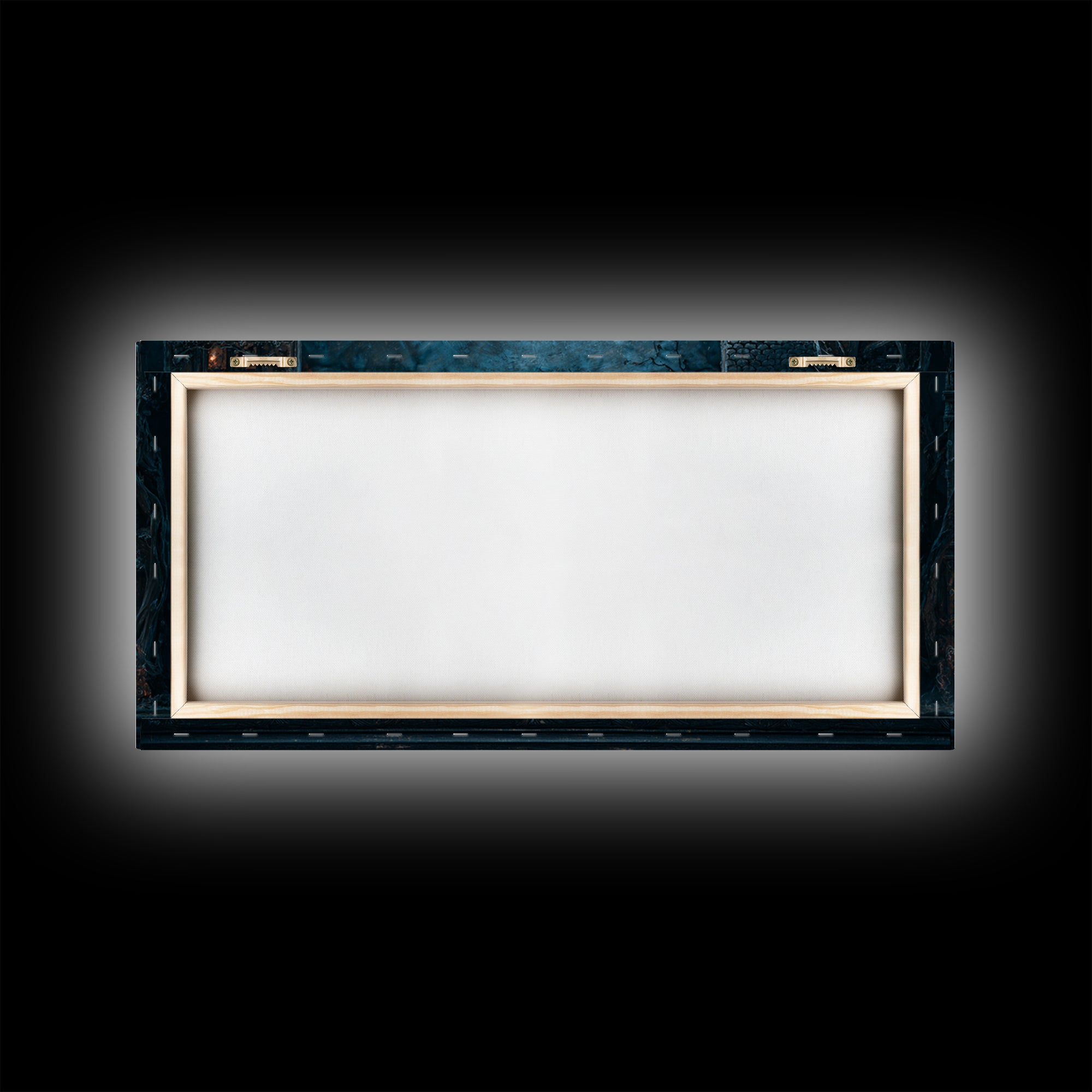 The Haunted Music Box, Wide Panoramic Art, Haunted Gothic Art, Framed Canvas Print, Halloween Wall Decor, Gothic Home Decor