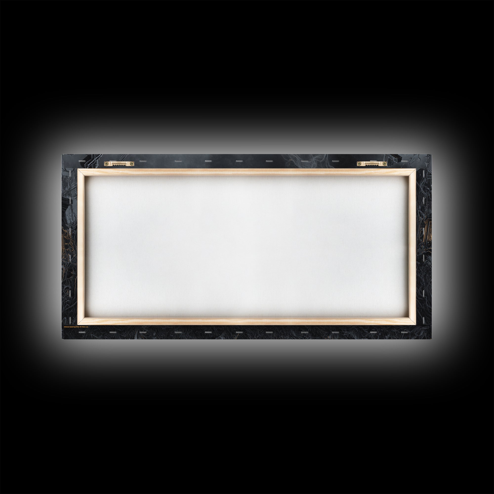 The Black Wax Candle, Wide Panoramic Art, Spooky Home Decor, Canvas Print, Halloween Wall Decor, Gothic Home Decor, Seasonal Home Decor
