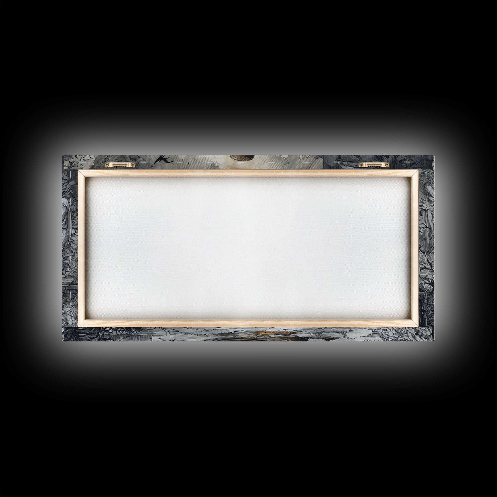 The Bottled Ghost, Wide Panoramic Art, Dark Fantasy Wall Art, Canvas Print, Halloween Wall Decor, Gothic Home Decor, Seasonal Home Decor