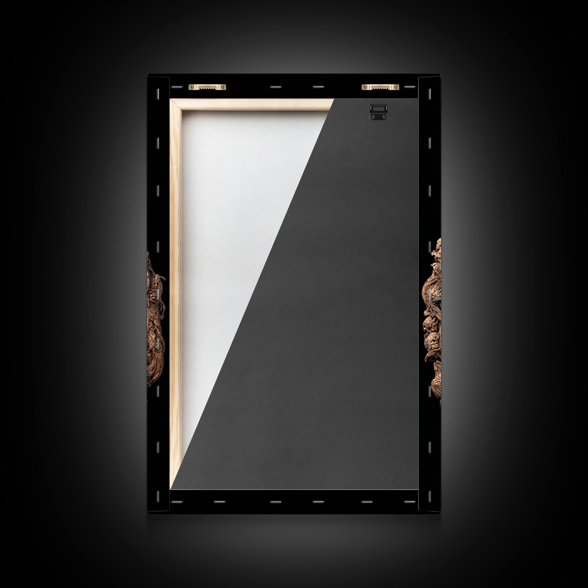 The Antique Spirit Board, Vertical Wall Art, Macabre Wall Art, Framed Canvas Print, Halloween Wall Decor, Gothic Home Decor