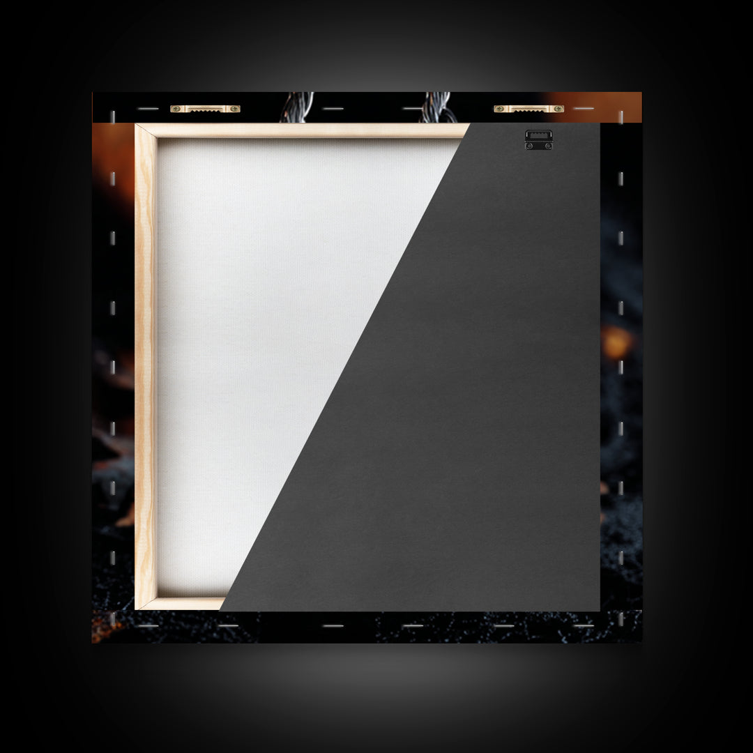 The Moonstone Amulet, Square Wall Art, Spooky Home Decor, Canvas Print, Halloween Wall Decor, Gothic Home Decor, Spooky Wall Decor