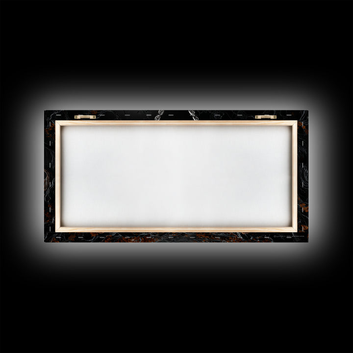 The Moonstone Amulet, Wide Panoramic Art, Dark Halloween Decor, Canvas Print, Halloween Wall Decor, Gothic Home Decor, Horror Wall Art