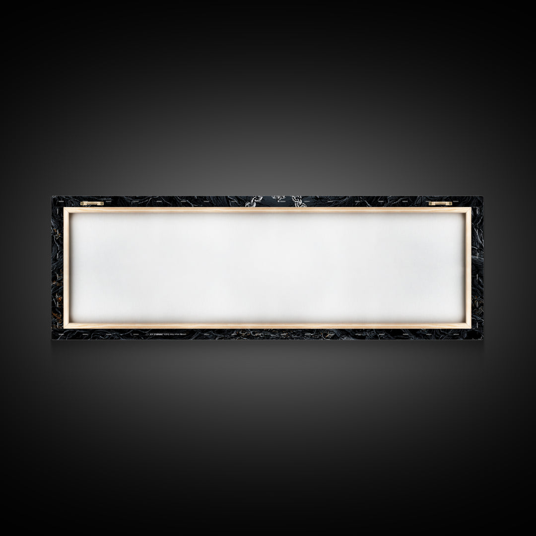 The Moonstone Amulet, Extra Wide Wall Art, Gothic Horror Wall Art, Framed Canvas Print, Halloween Wall Decor, Gothic Home Decor