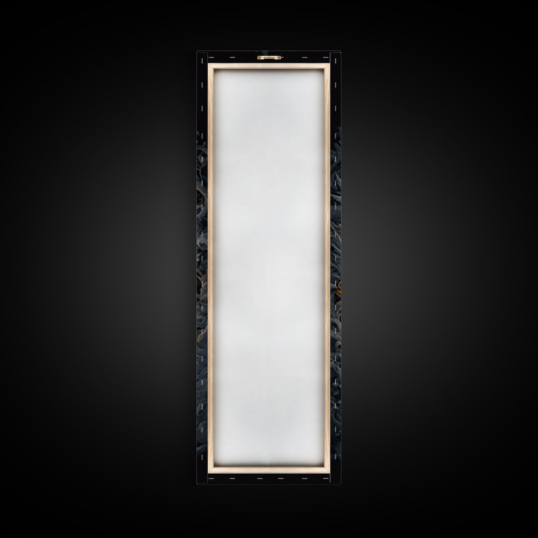 The Moonstone Amulet, Tall Narrow Wall Art, Macabre Wall Art, Framed Canvas Print, Halloween Wall Decor, Gothic Home Decor, Halloween Decor