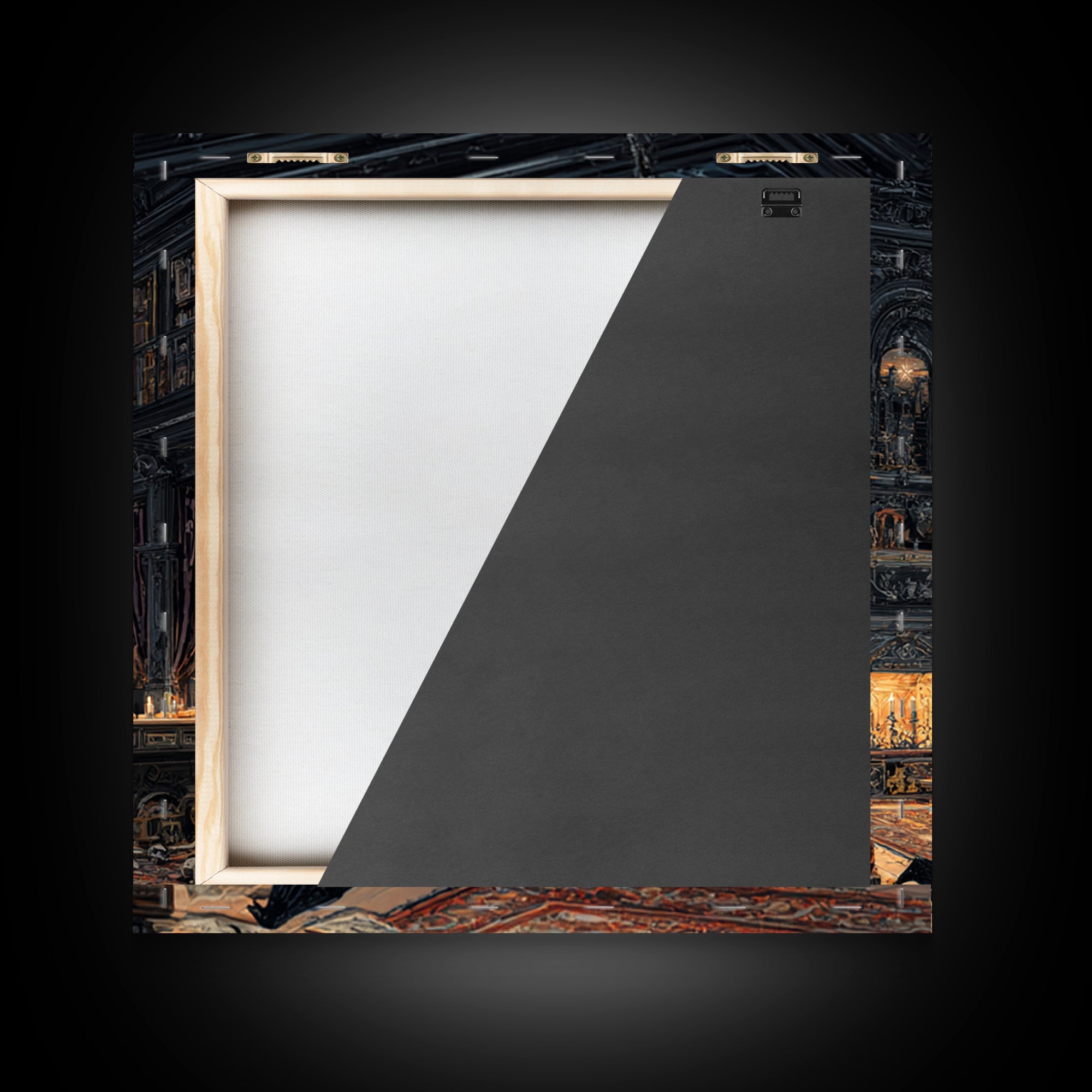 Dark Academia Halloween, Square Wall Art, Dark Halloween Decor, Canvas Print, Halloween Wall Decor, Gothic Home Decor, Statement Wall Art