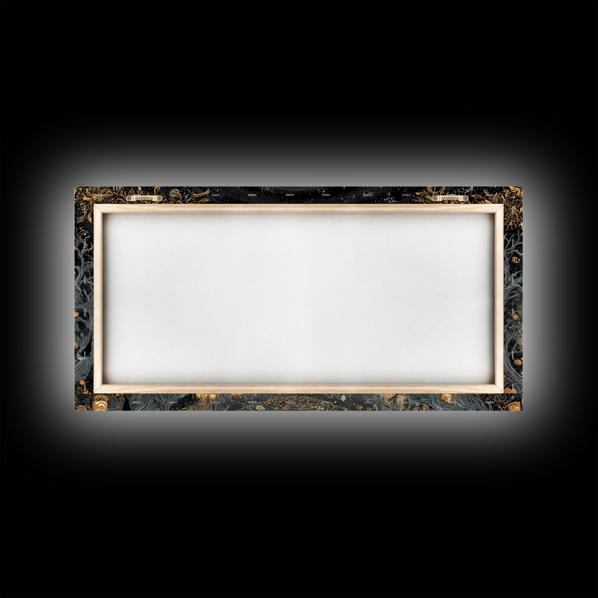 Celestial Witchcraft, Wide Panoramic Art, Dark Halloween Decor, Canvas Print, Halloween Wall Decor, Gothic Home Decor, Halloween Wall Art