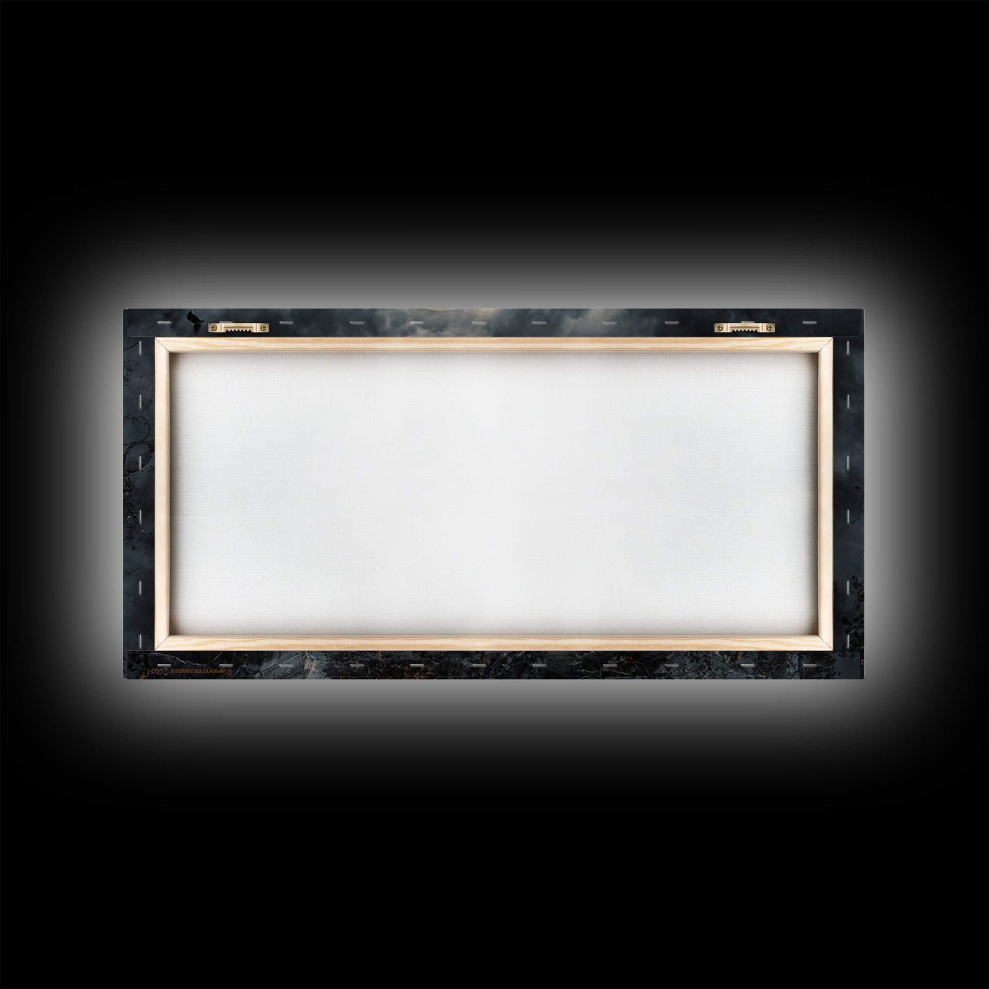 Haunted Seaside Halloween, Wide Panoramic Art, Spooky Home Decor, Canvas Print, Halloween Wall Decor, Gothic Home Decor, Macabre Wall Art