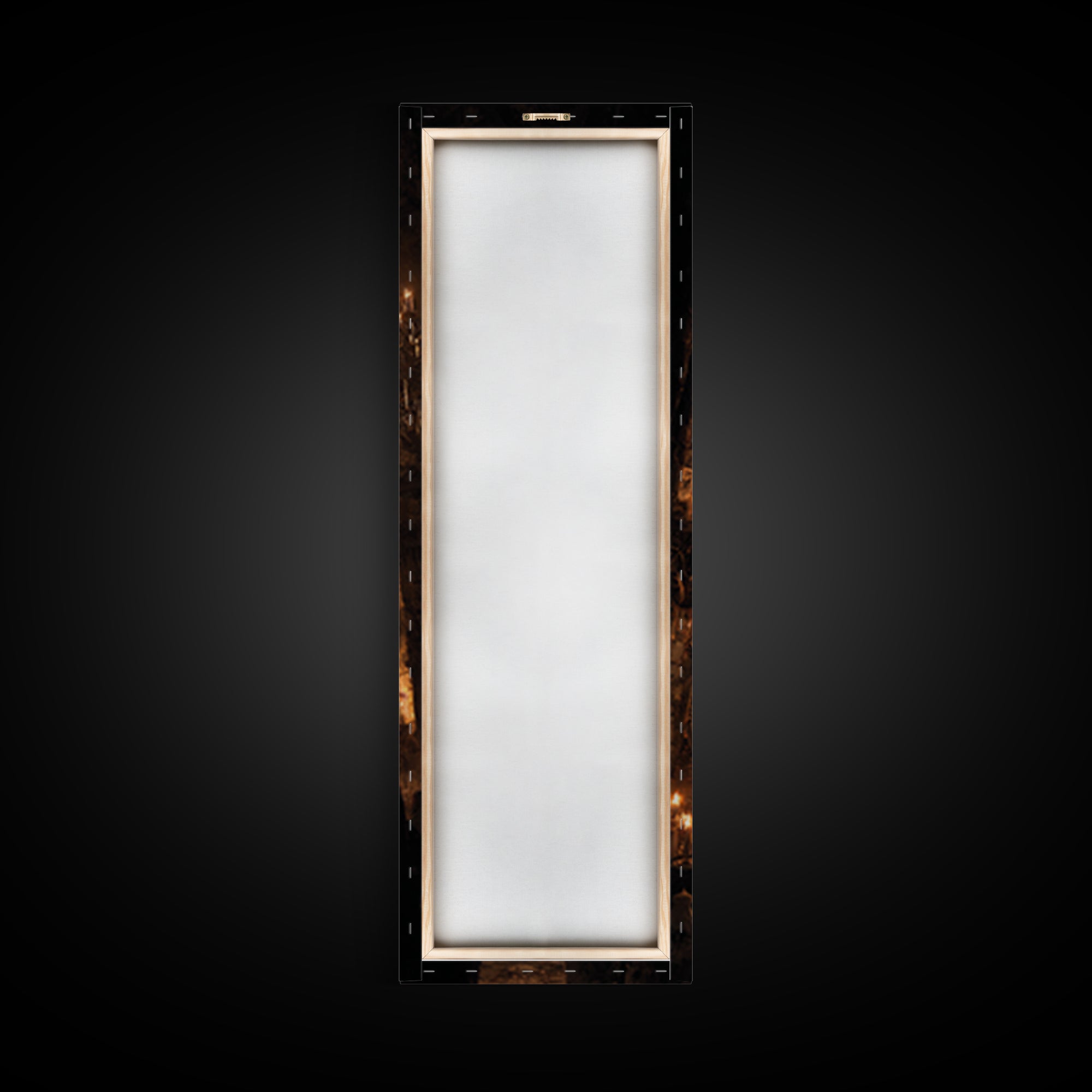The Candlelit Crypt, Tall Narrow Wall Art, Gothic Horror Wall Art, Framed Canvas Print, Halloween Wall Decor, Gothic Home Decor
