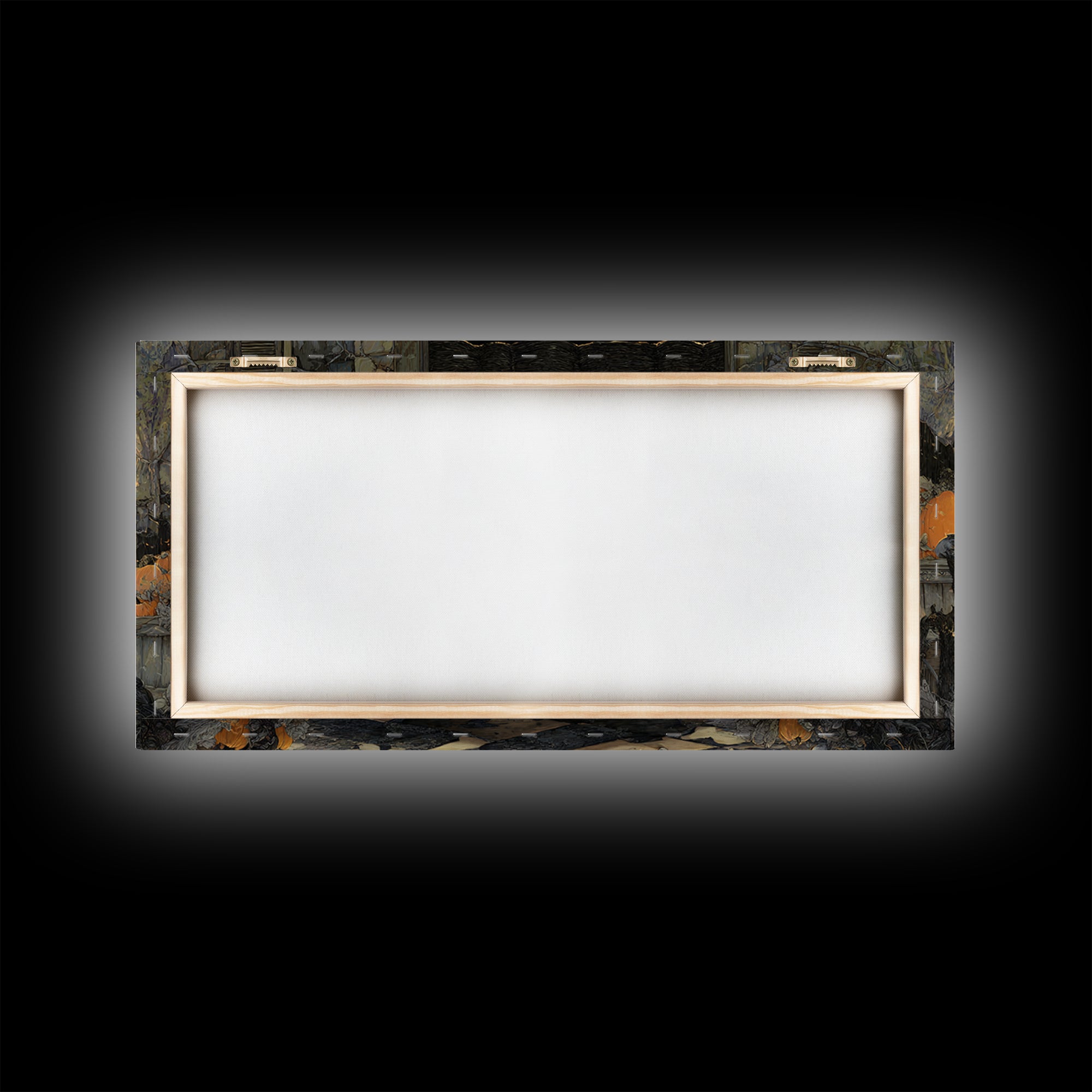 The Phantom Ballerina, Wide Panoramic Art, Haunted Gothic Art, Framed Canvas Print, Halloween Wall Decor, Gothic Home Decor