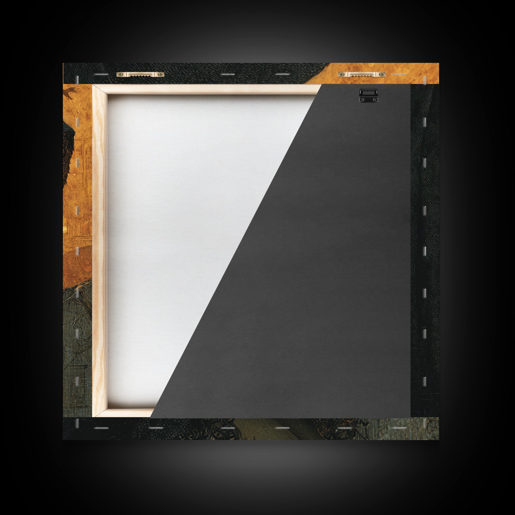 The Ash-Covered Oracle, Square Wall Art, Macabre Wall Art, Framed Canvas Print, Halloween Wall Decor, Gothic Home Decor, Seasonal Home Decor