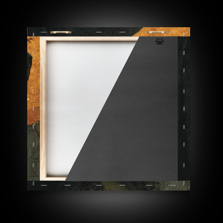 The Ash-Covered Oracle, Square Wall Art, Macabre Wall Art, Framed Canvas Print, Halloween Wall Decor, Gothic Home Decor, Seasonal Home Decor