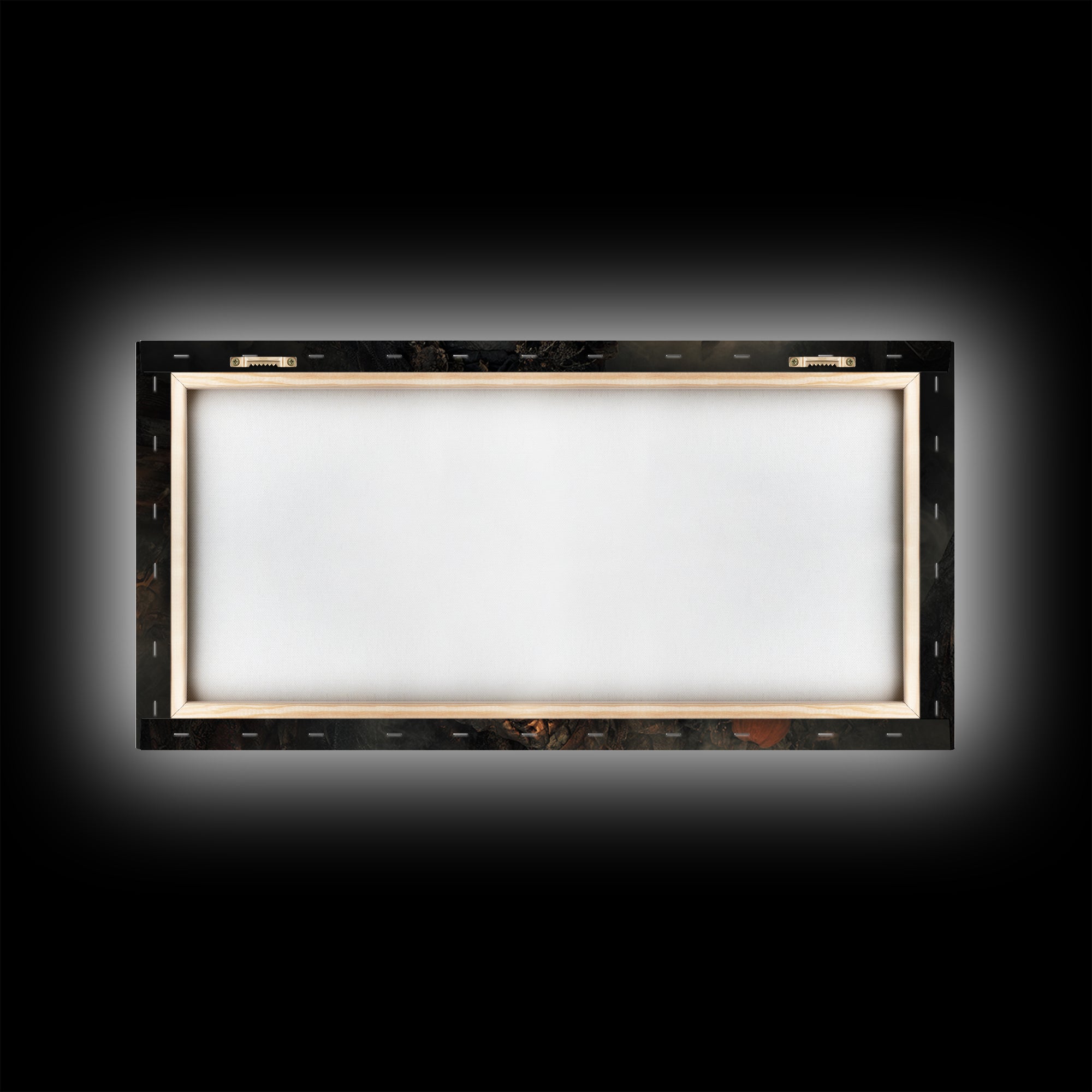 The Ash-Covered Oracle, Wide Panoramic Art, Spooky Home Decor, Canvas Print, Halloween Wall Decor, Gothic Home Decor, Seasonal Home Decor