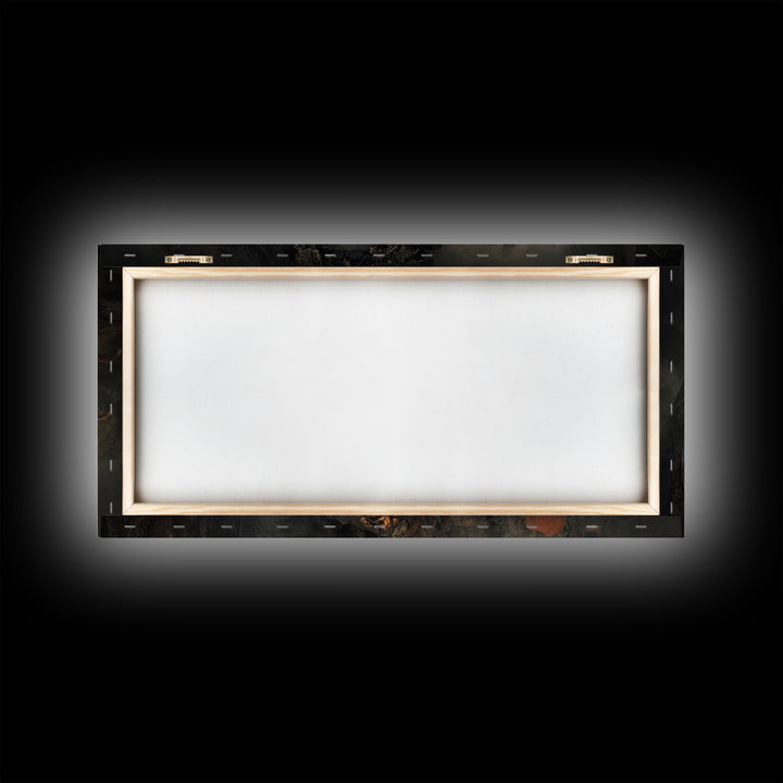 The Ash-Covered Oracle, Wide Panoramic Art, Spooky Home Decor, Canvas Print, Halloween Wall Decor, Gothic Home Decor, Seasonal Home Decor
