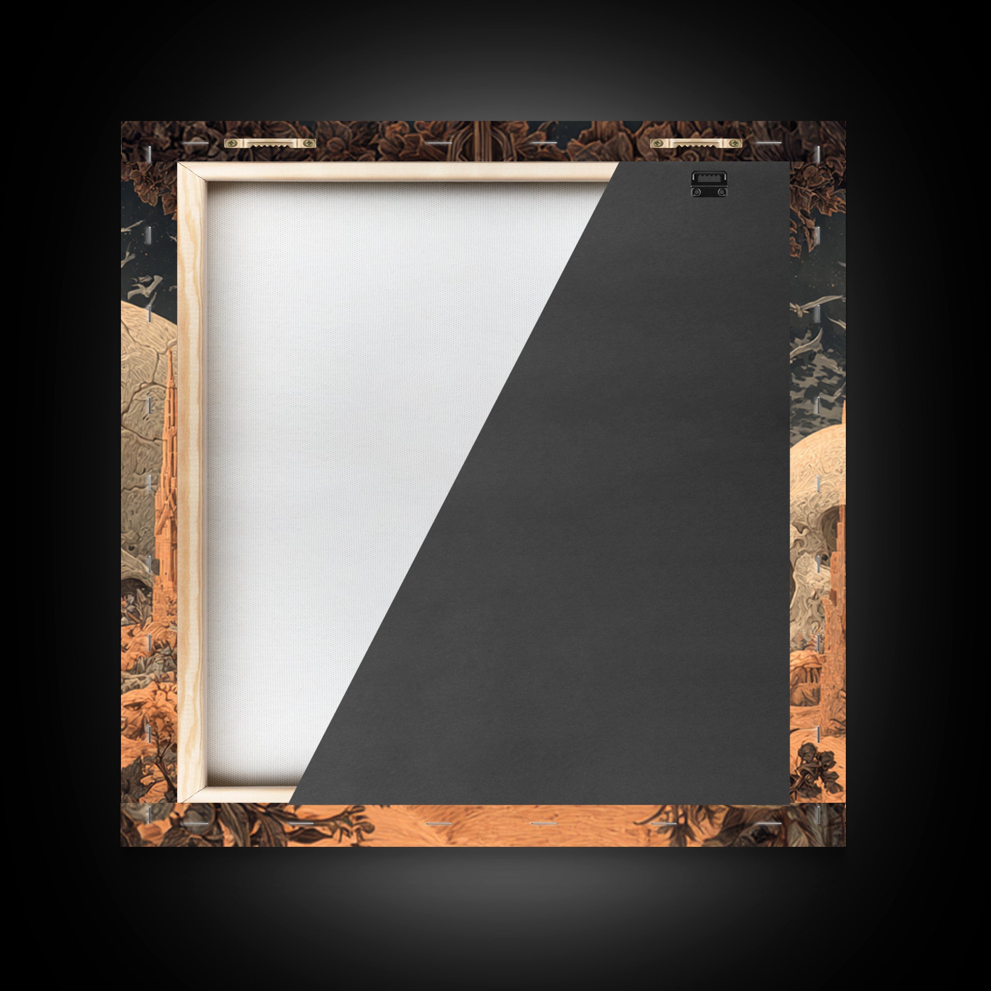 Desert Halloween, Square Wall Art, Spooky Home Decor, Canvas Print, Halloween Wall Decor, Gothic Home Decor, Spooky Wall Decor