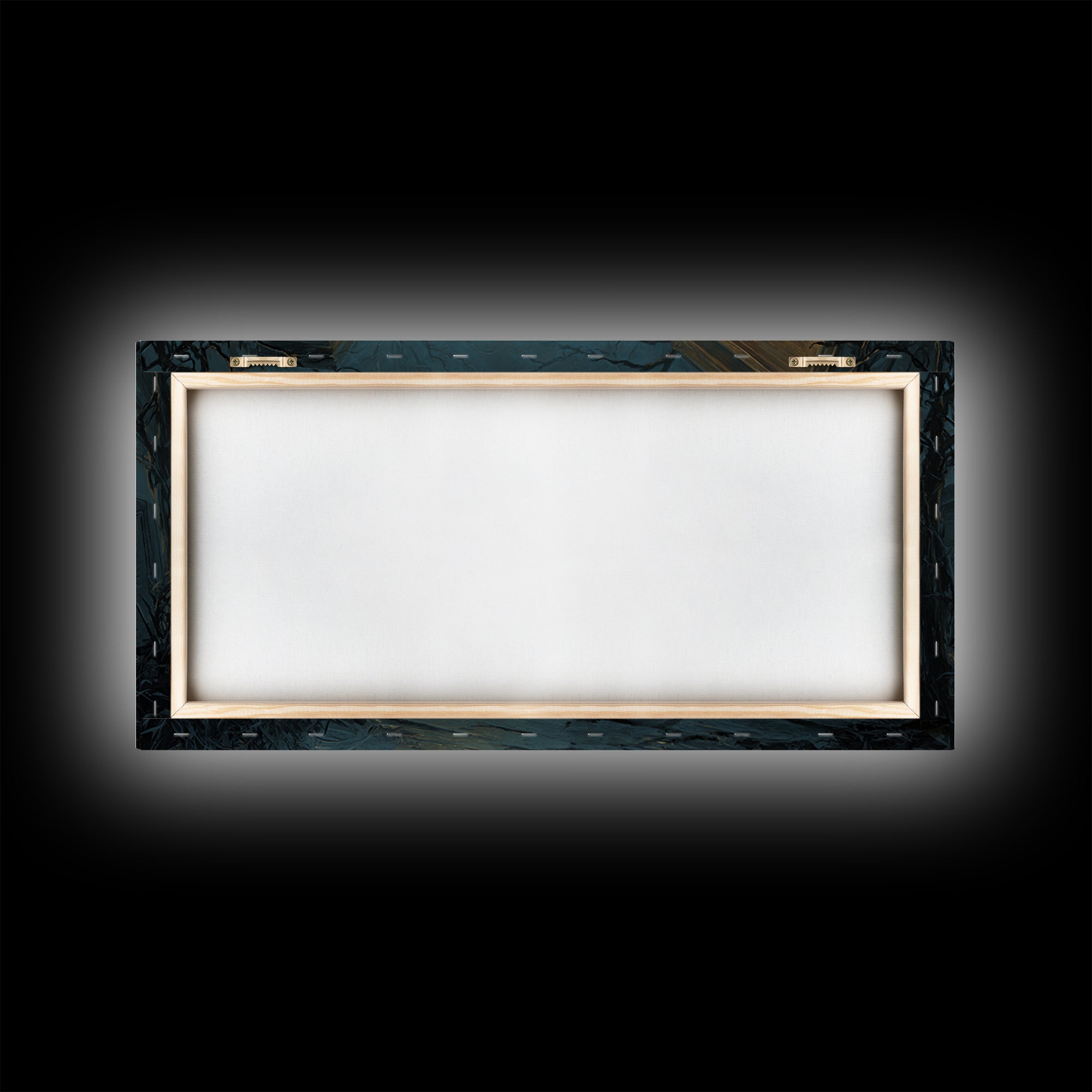 The Infinite Hallway, Wide Panoramic Art, Macabre Wall Art, Framed Canvas Print, Halloween Wall Decor, Gothic Home Decor, Horror Wall Art