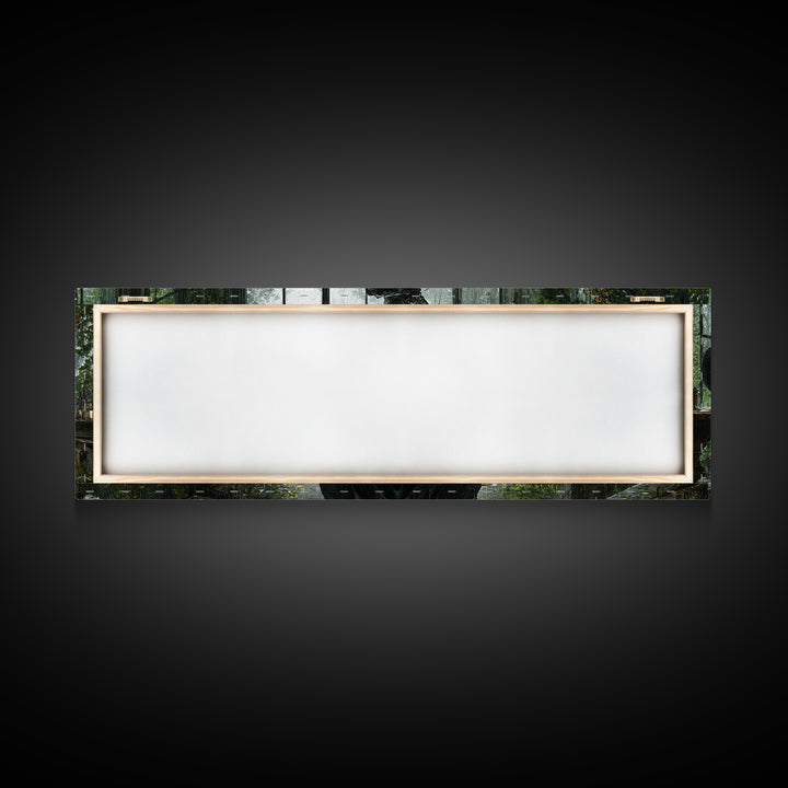 The Invisible Mourner Of Glass House, Extra Wide Wall Art, Spooky Home Decor, Canvas Print, Halloween Wall Decor, Gothic Home Decor