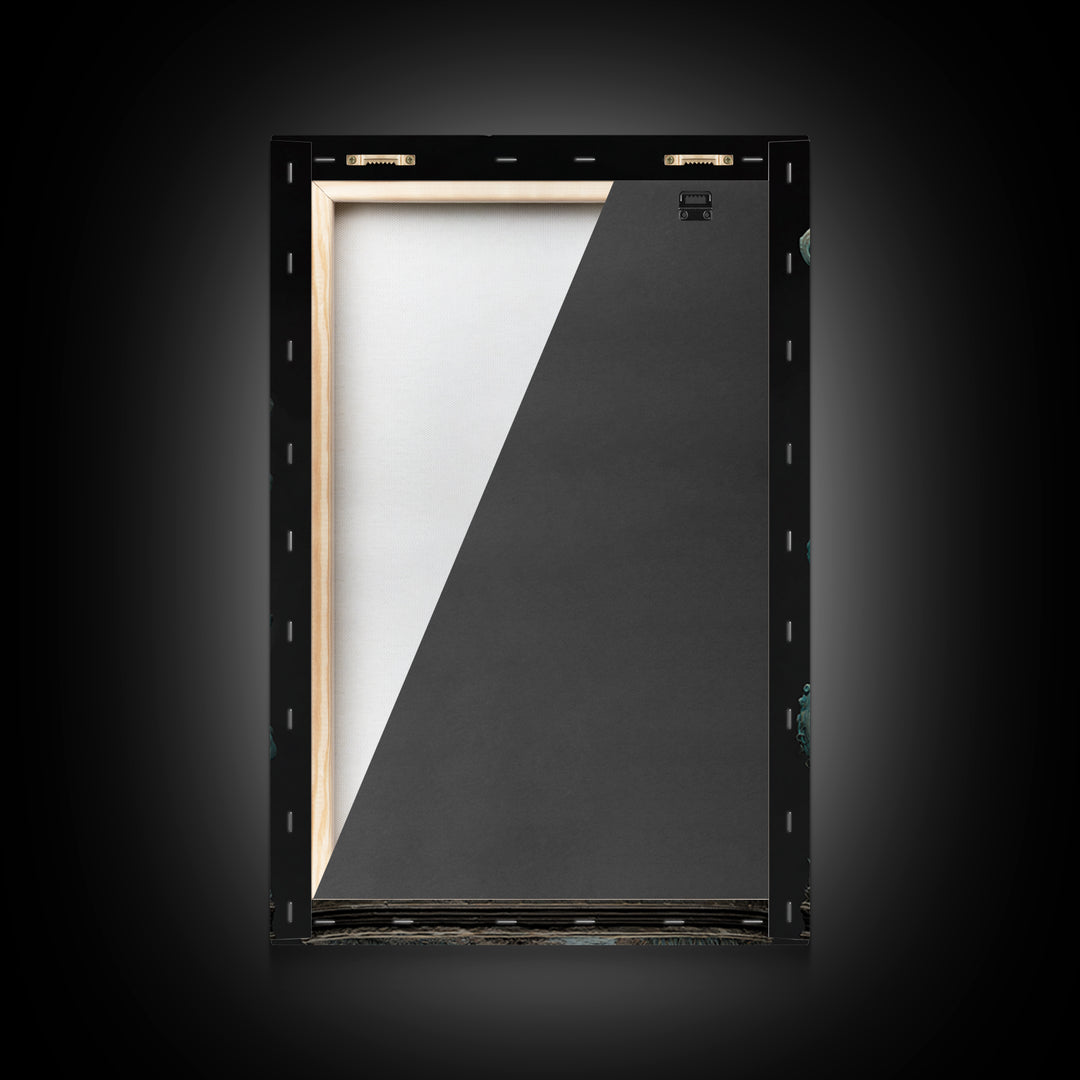 The Star-Seer Of Black Dunwich, Vertical Wall Art, Dark Halloween Decor, Framed Canvas Print, Halloween Wall Decor, Gothic Home Decor
