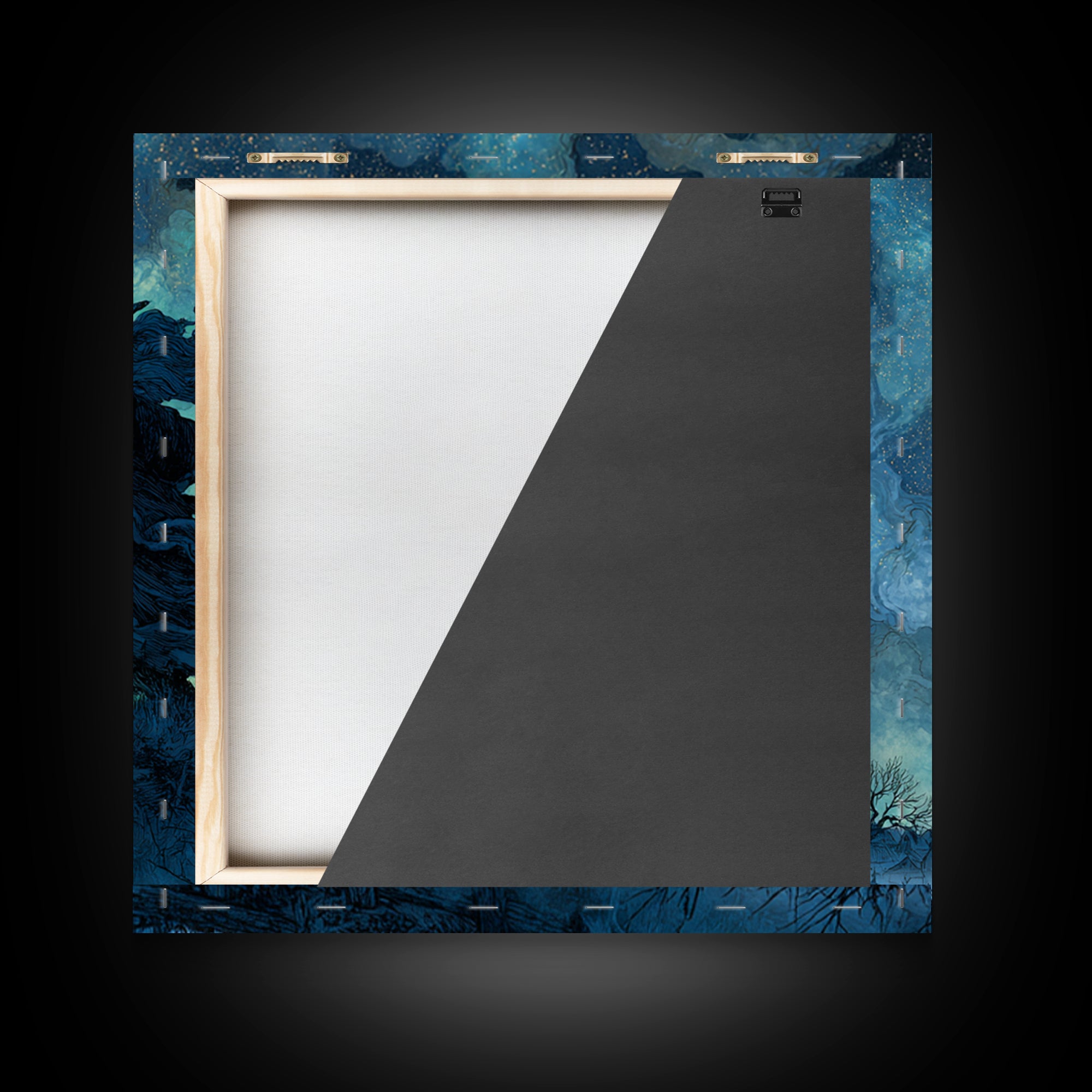 The Star-Seer Of Black Dunwich, Square Wall Art, Macabre Wall Art, Canvas Print, Halloween Wall Decor, Gothic Home Decor, Halloween Wall Art