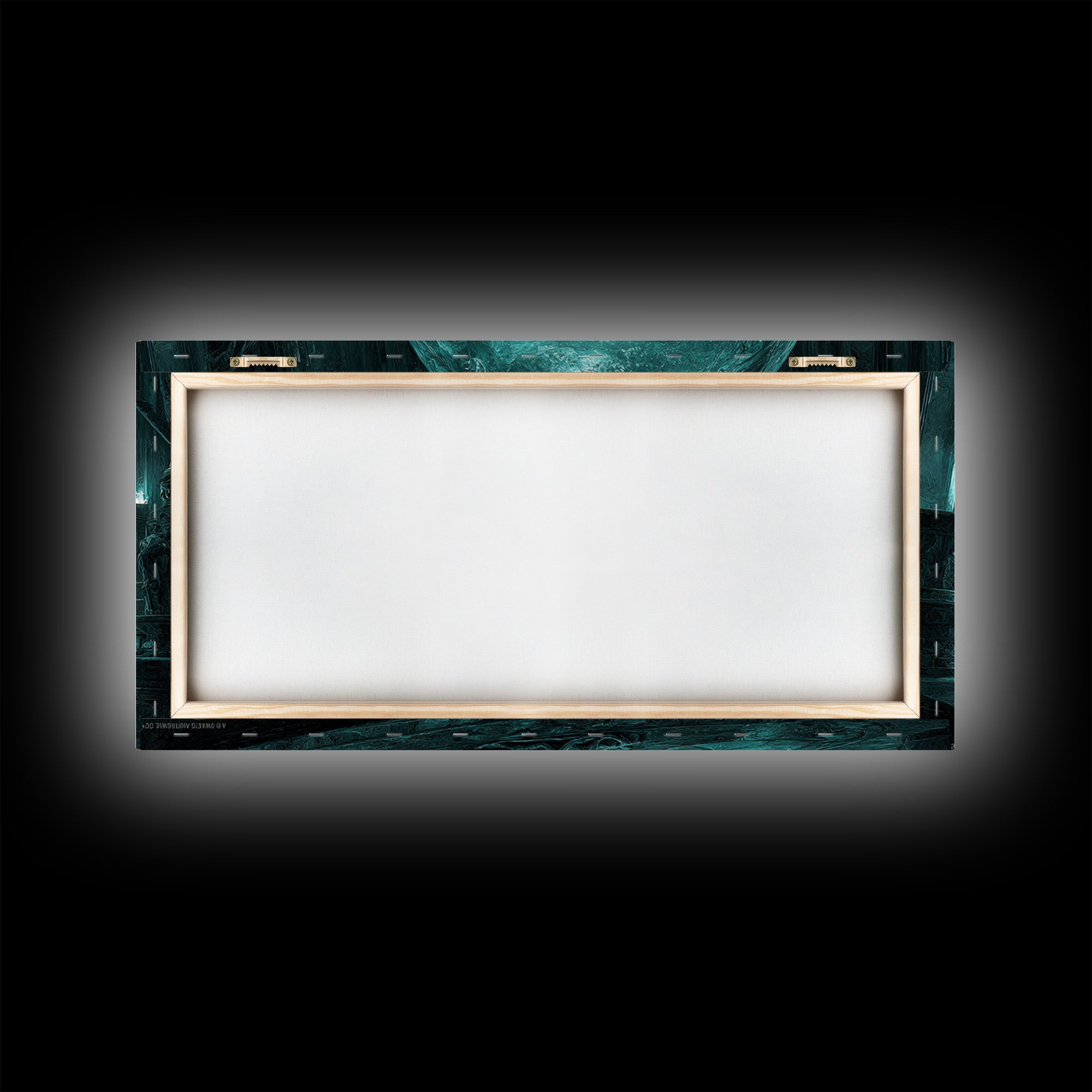 The Oracle Of The Glass Depths, Wide Panoramic Art, Haunted Gothic Art, Framed Canvas Print, Halloween Wall Decor, Gothic Home Decor