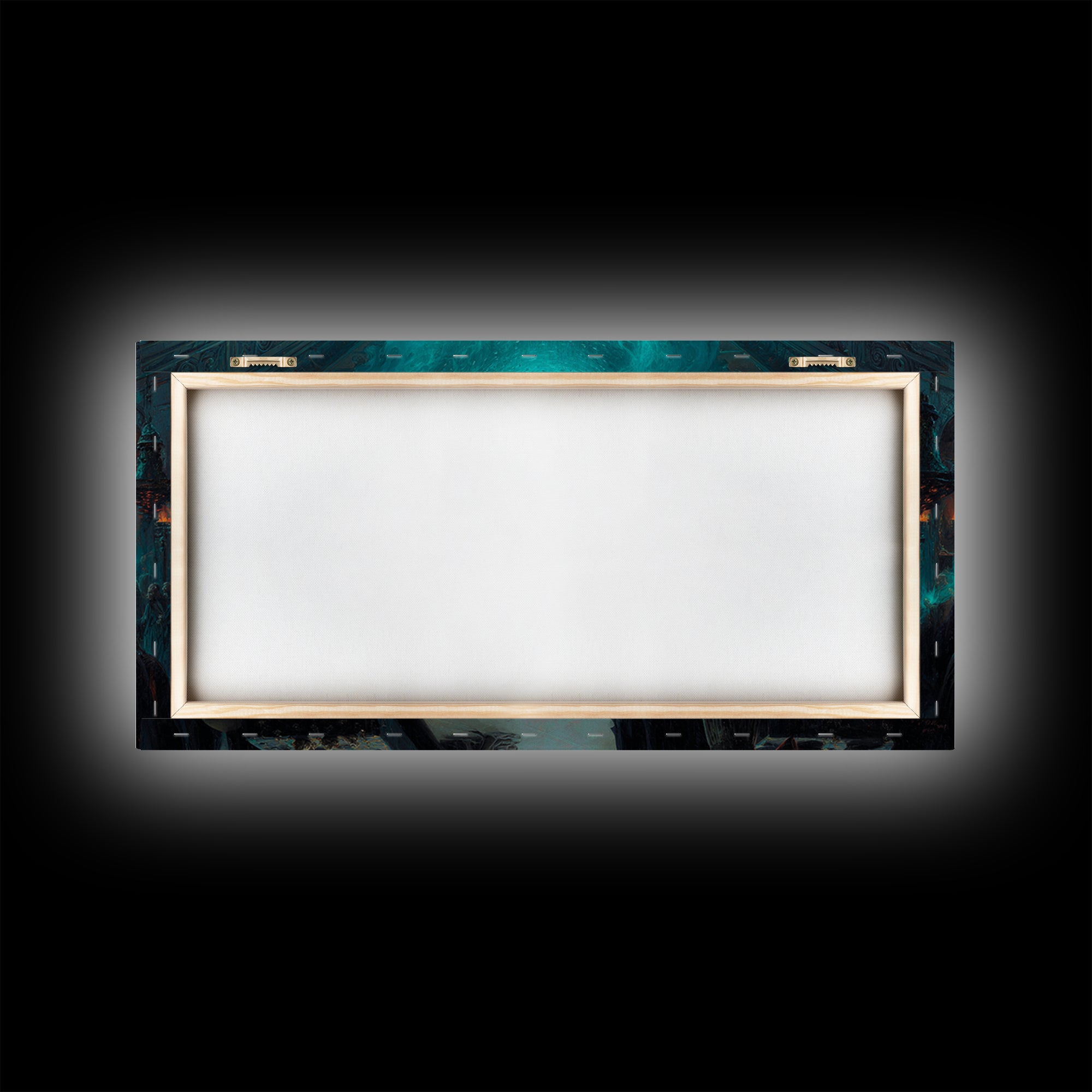 The Feast Of The Pale Cult, Wide Panoramic Art, Haunted Gothic Art, Canvas Print, Halloween Wall Decor, Gothic Home Decor